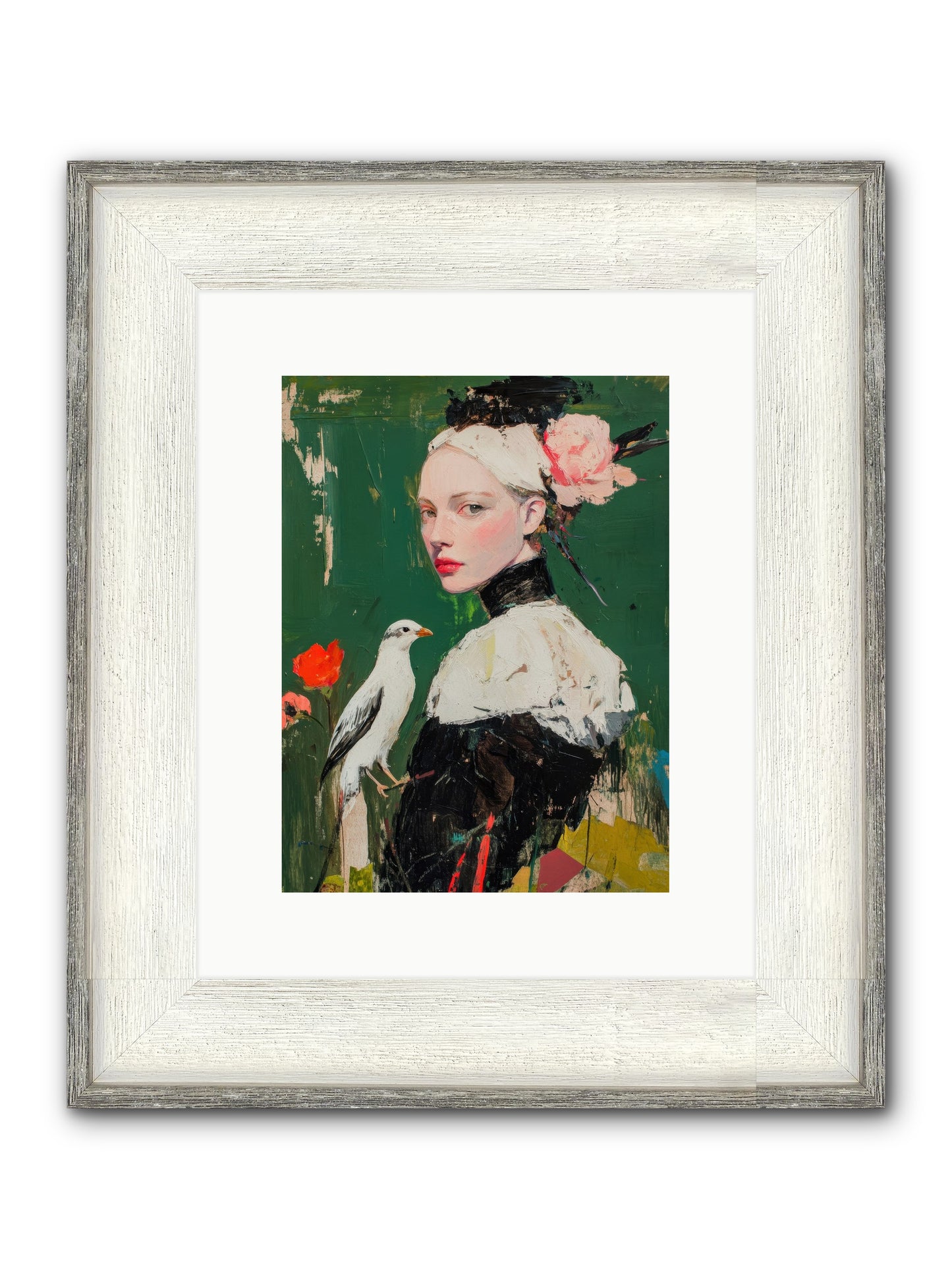 Vanishing Memoir Framed Print - Driftwood White 9x12