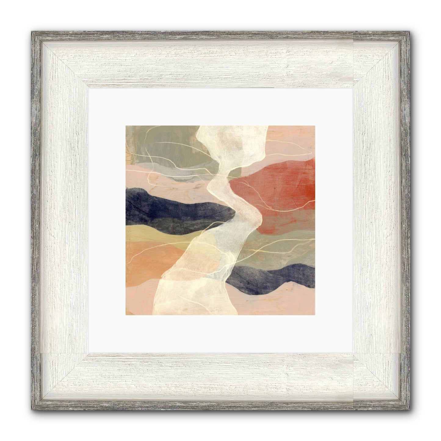 Vapor Framed Print - Driftwood White 10x10