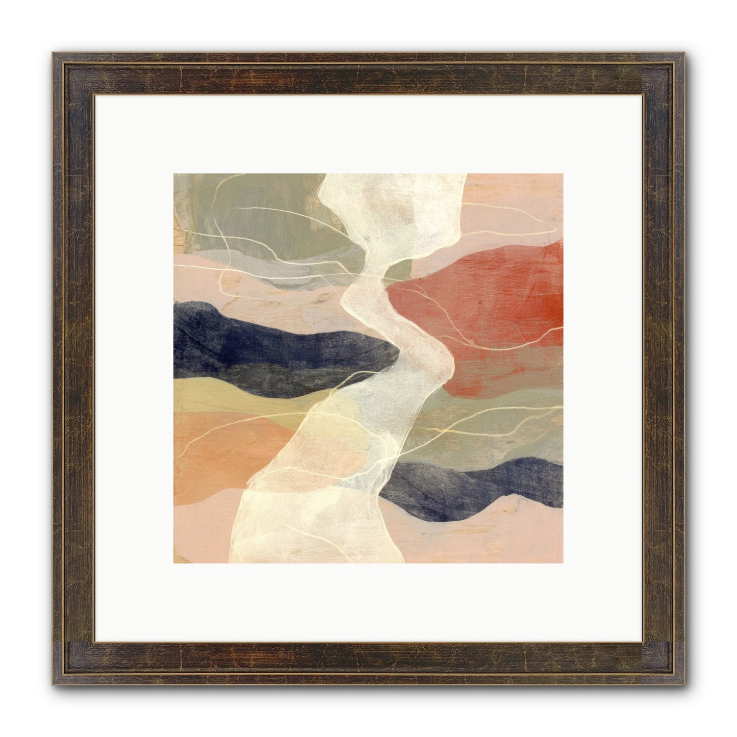 Vapor Framed Print - Slimwoods Black/Gold 10x10