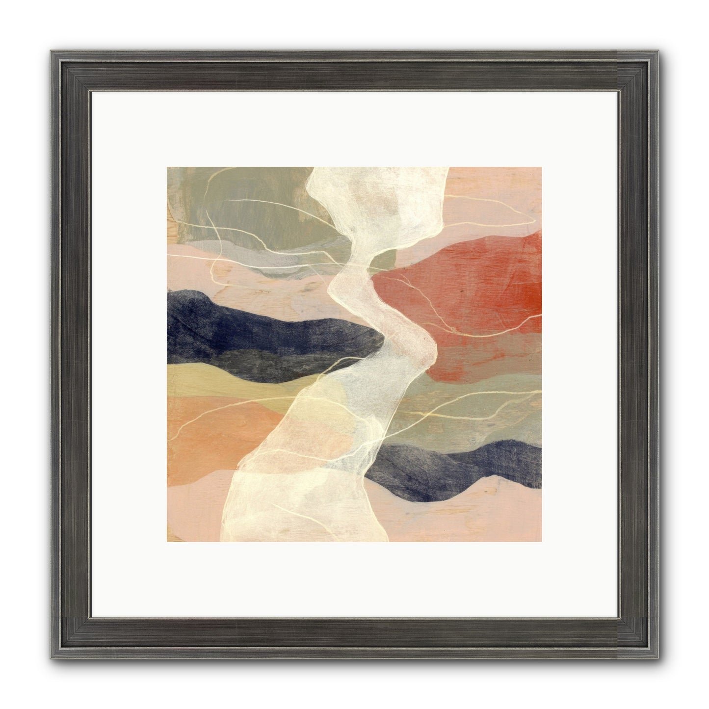 Vapor Framed Print - Slimwoods Black/Silver 10x10