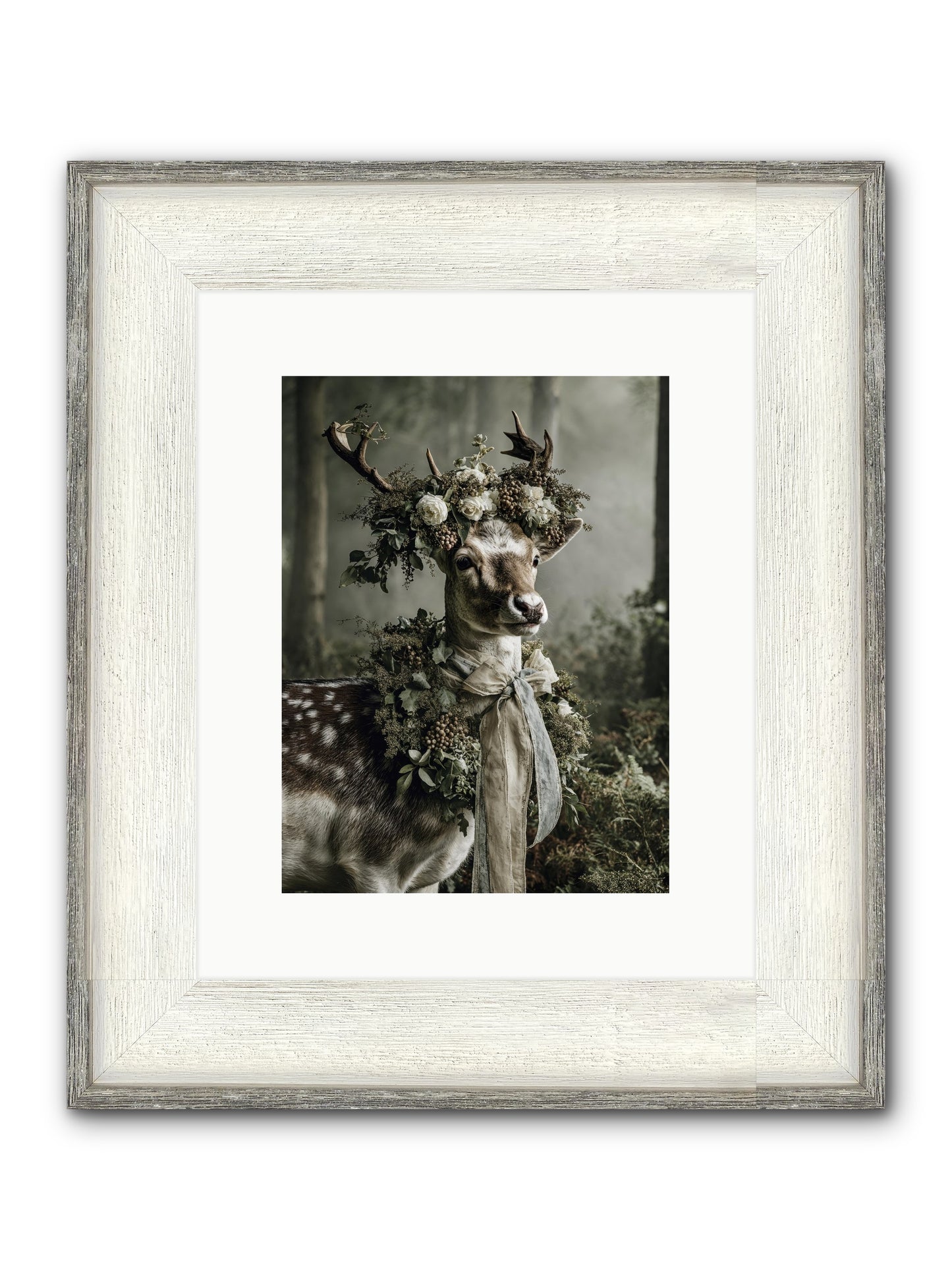 Varonne Framed Print - Driftwood White 9x12