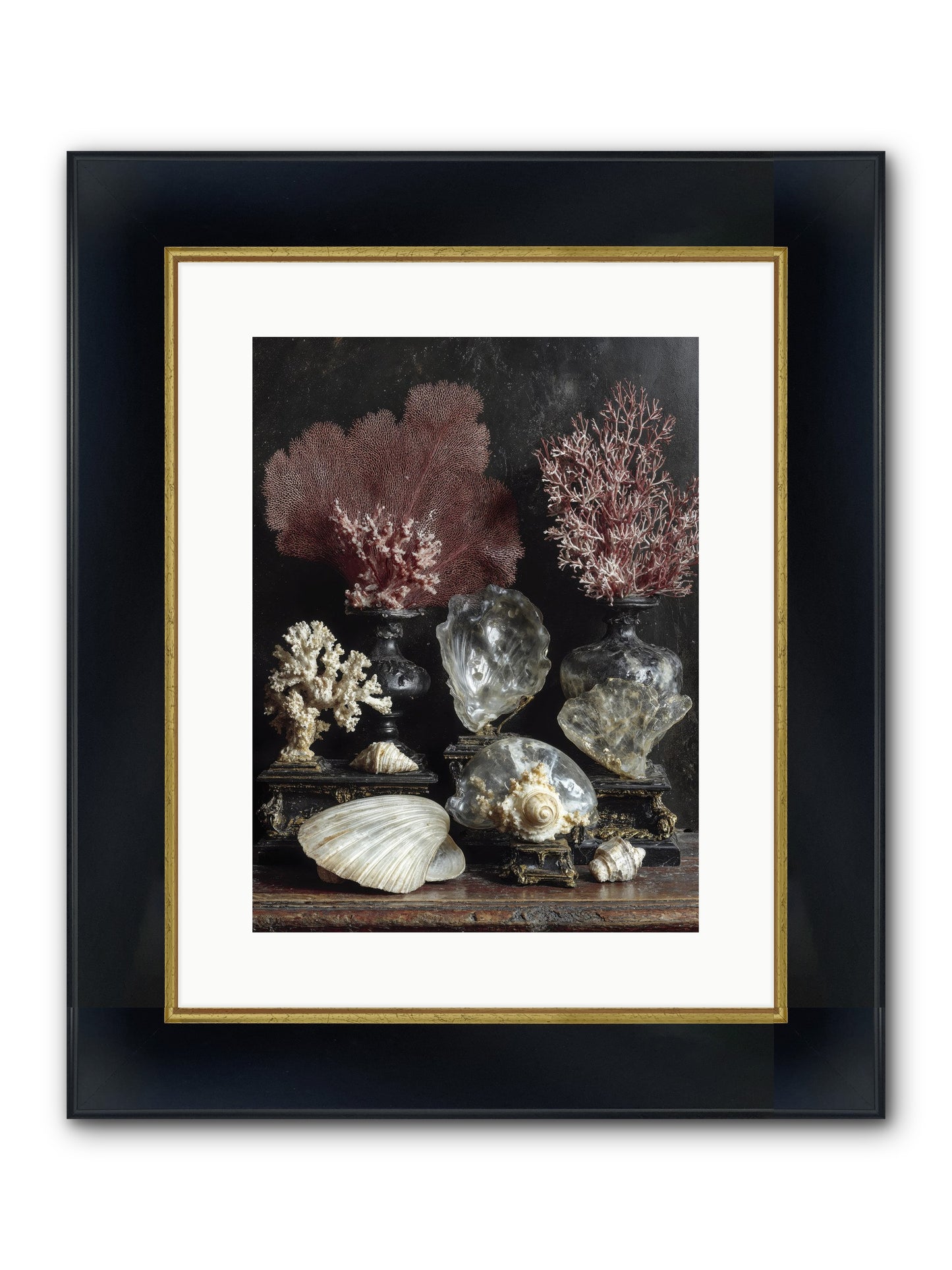 Vault Of Wonders Framed Print - Wide Black w/Gold 12x16