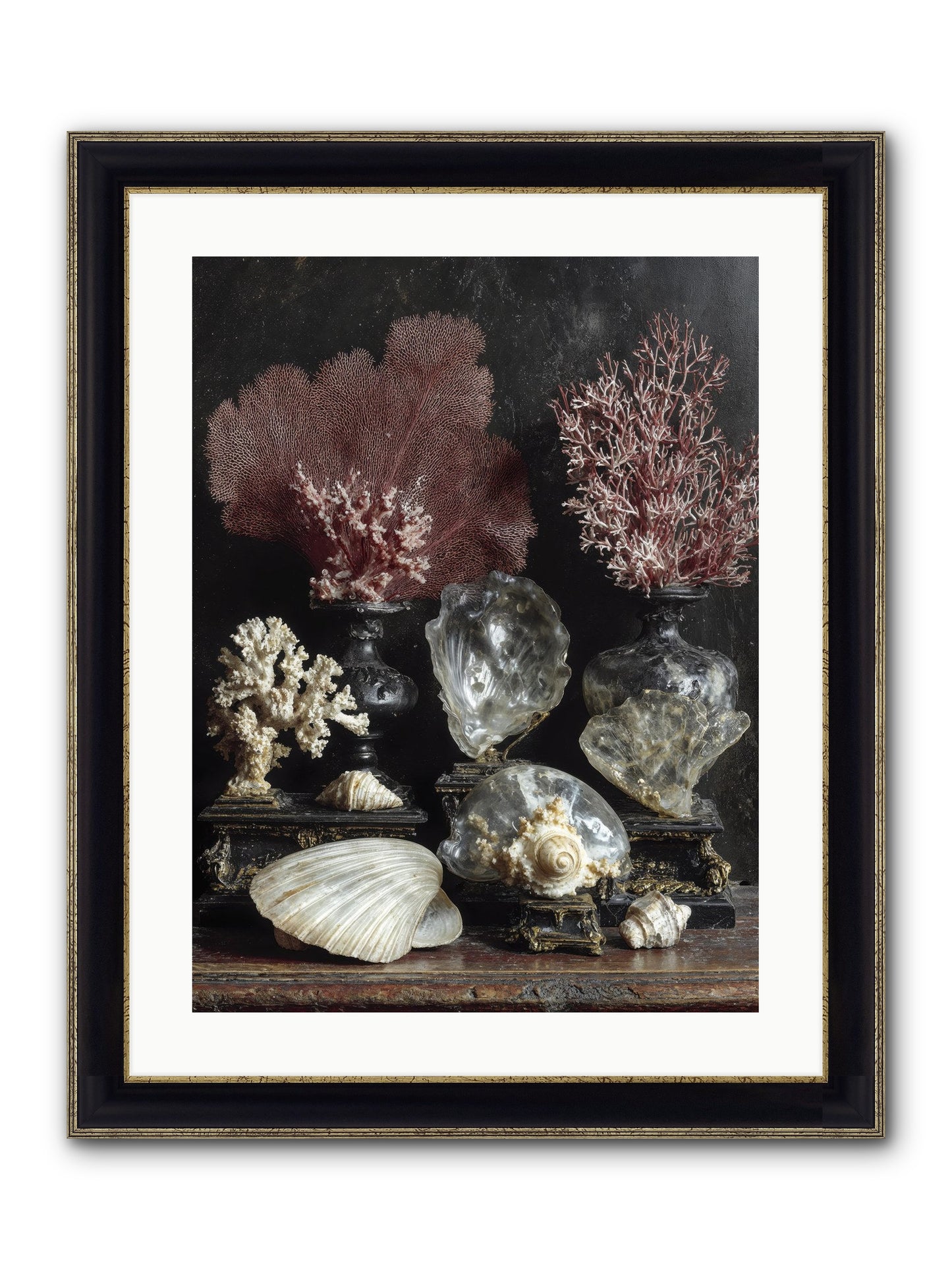 Vault Of Wonders Framed Print - Black & Gold 18x24