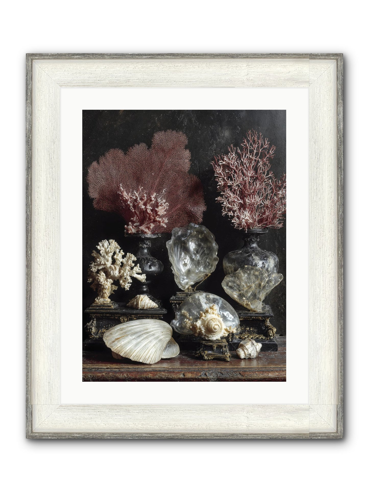 Vault Of Wonders Framed Print - Driftwood White 18x24