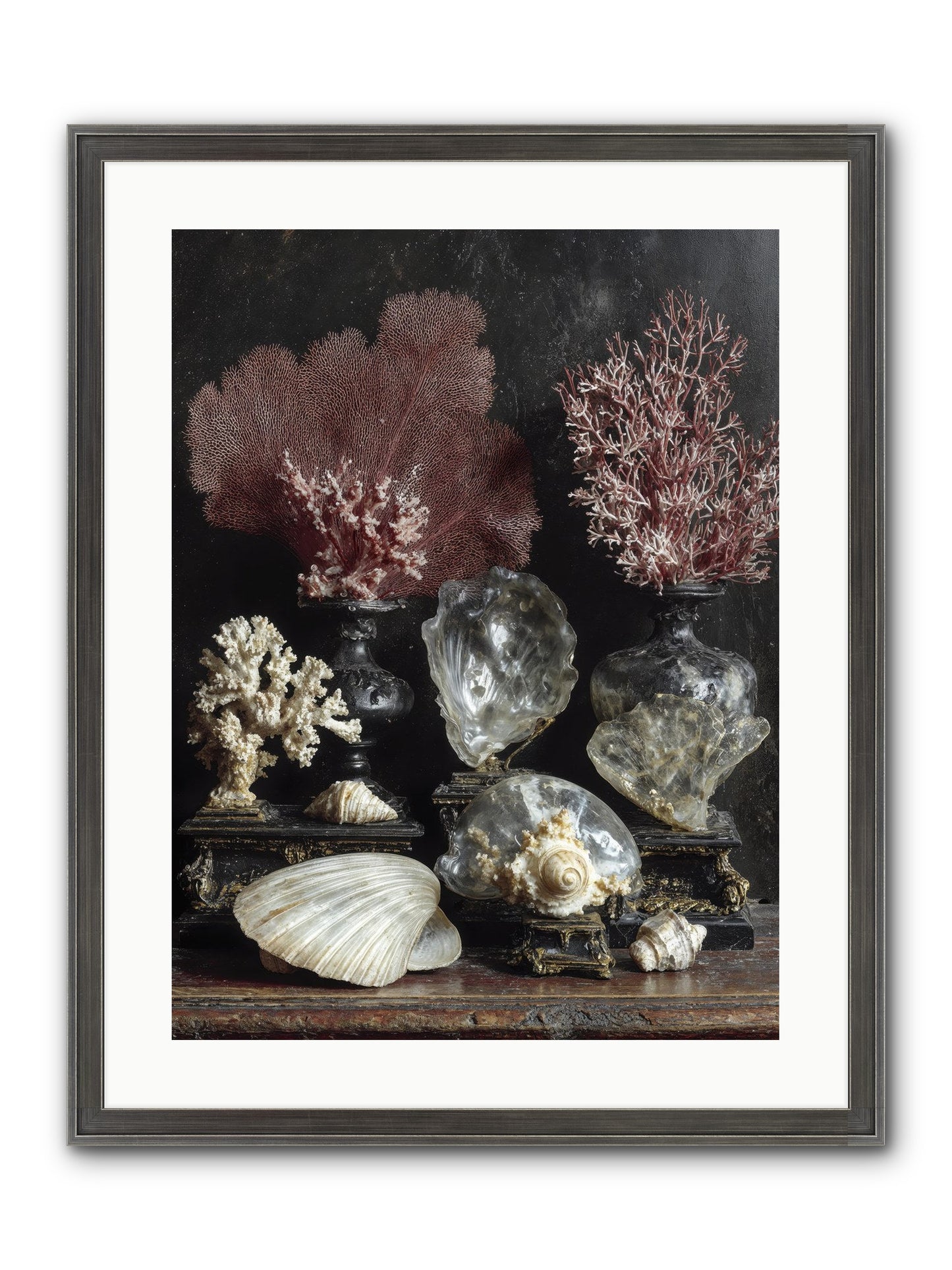 Vault Of Wonders Framed Print - Slimwoods Black/Silver 18x24