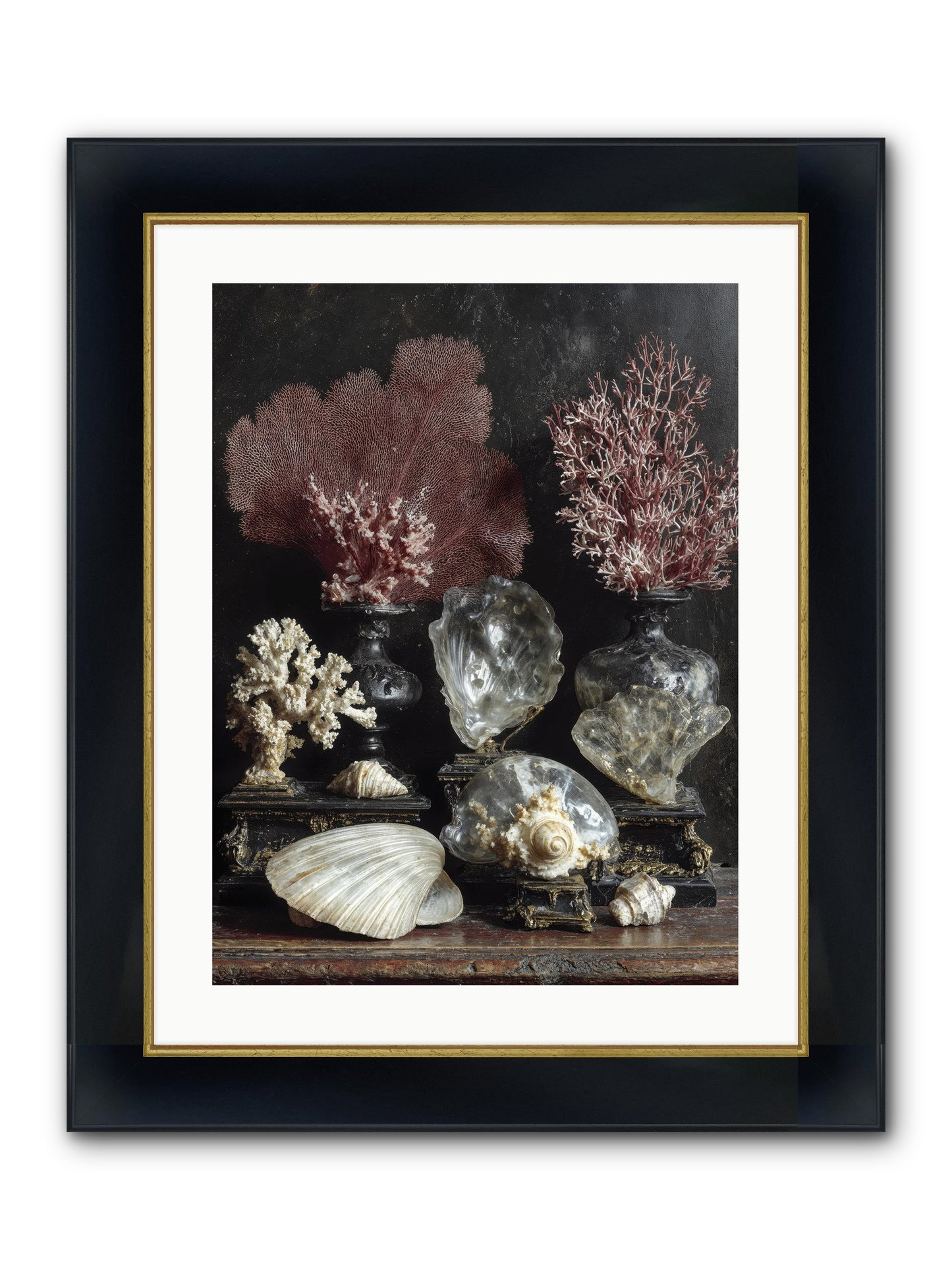 Vault Of Wonders Framed Print - Wide Black w/Gold 18x24