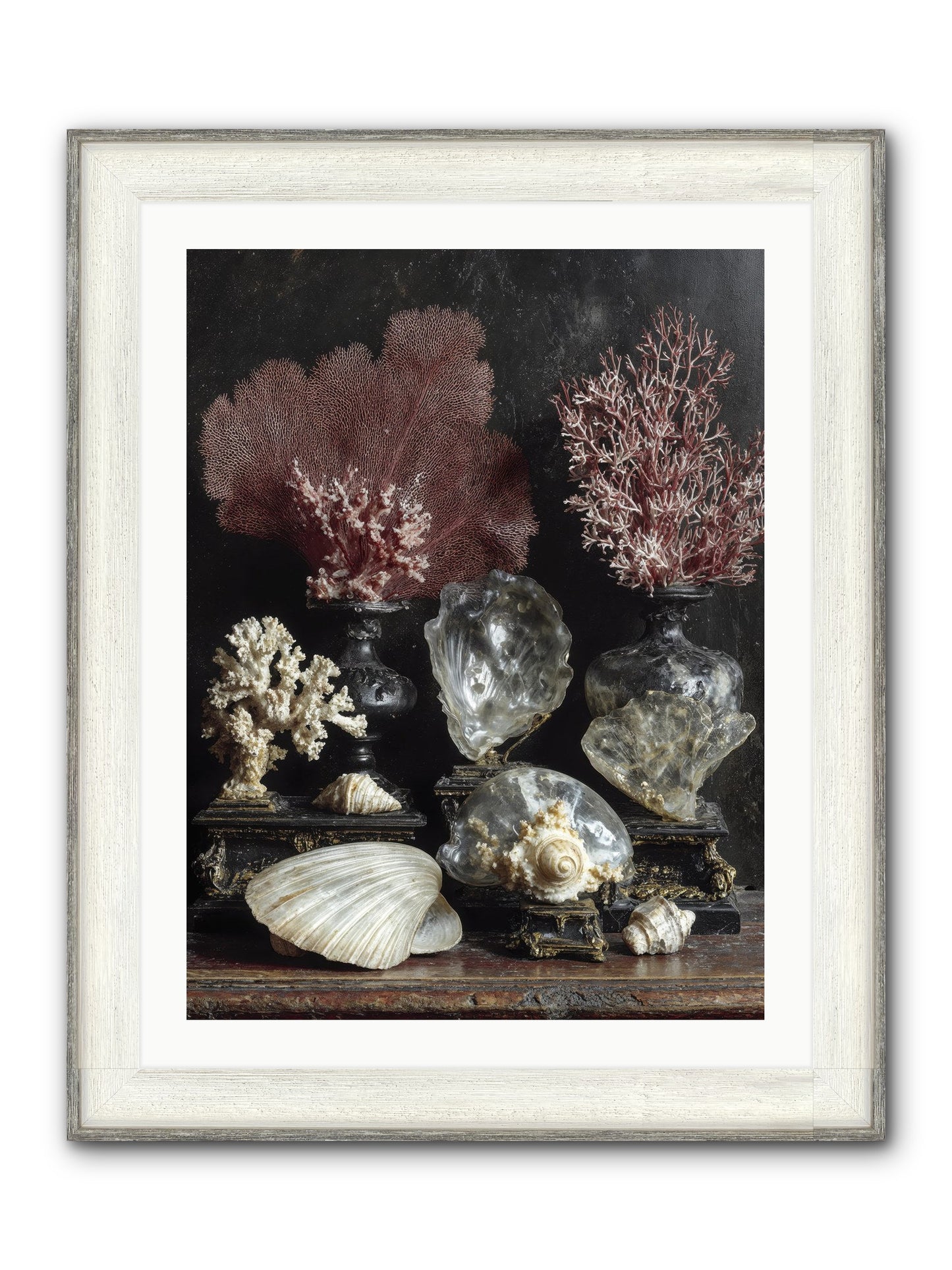 Vault Of Wonders Framed Print - Driftwood White 24x32
