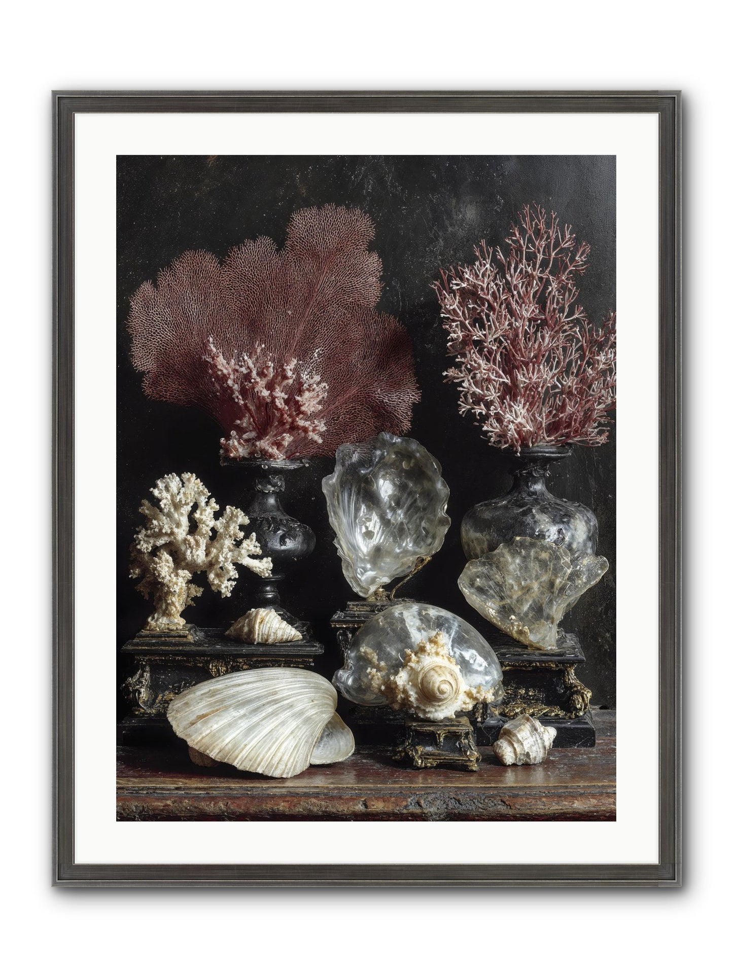Vault Of Wonders Framed Print - Slimwoods Black/Silver 24x32