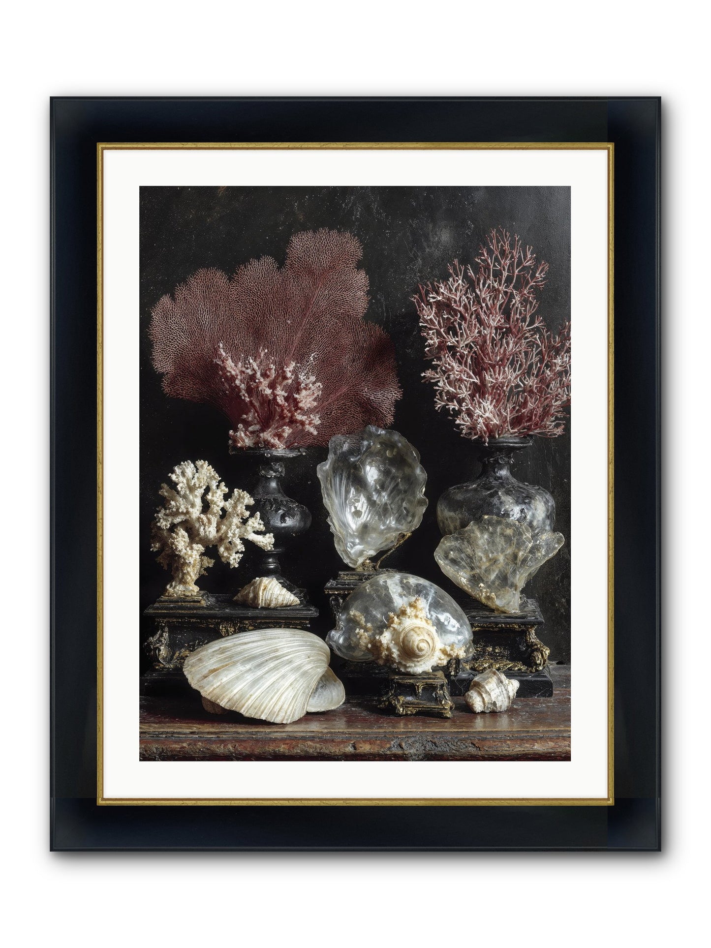 Vault Of Wonders Framed Print - Wide Black w/Gold 24x32