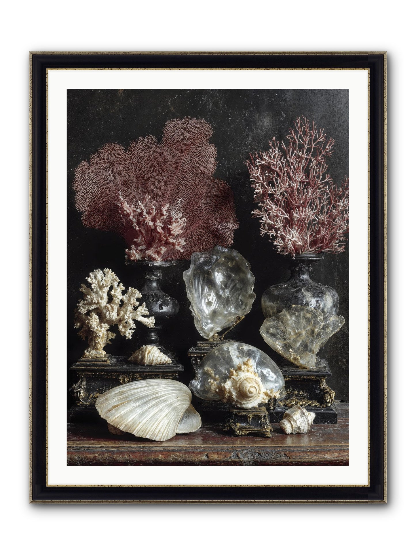Vault Of Wonders Framed Print - Black & Gold 30x40