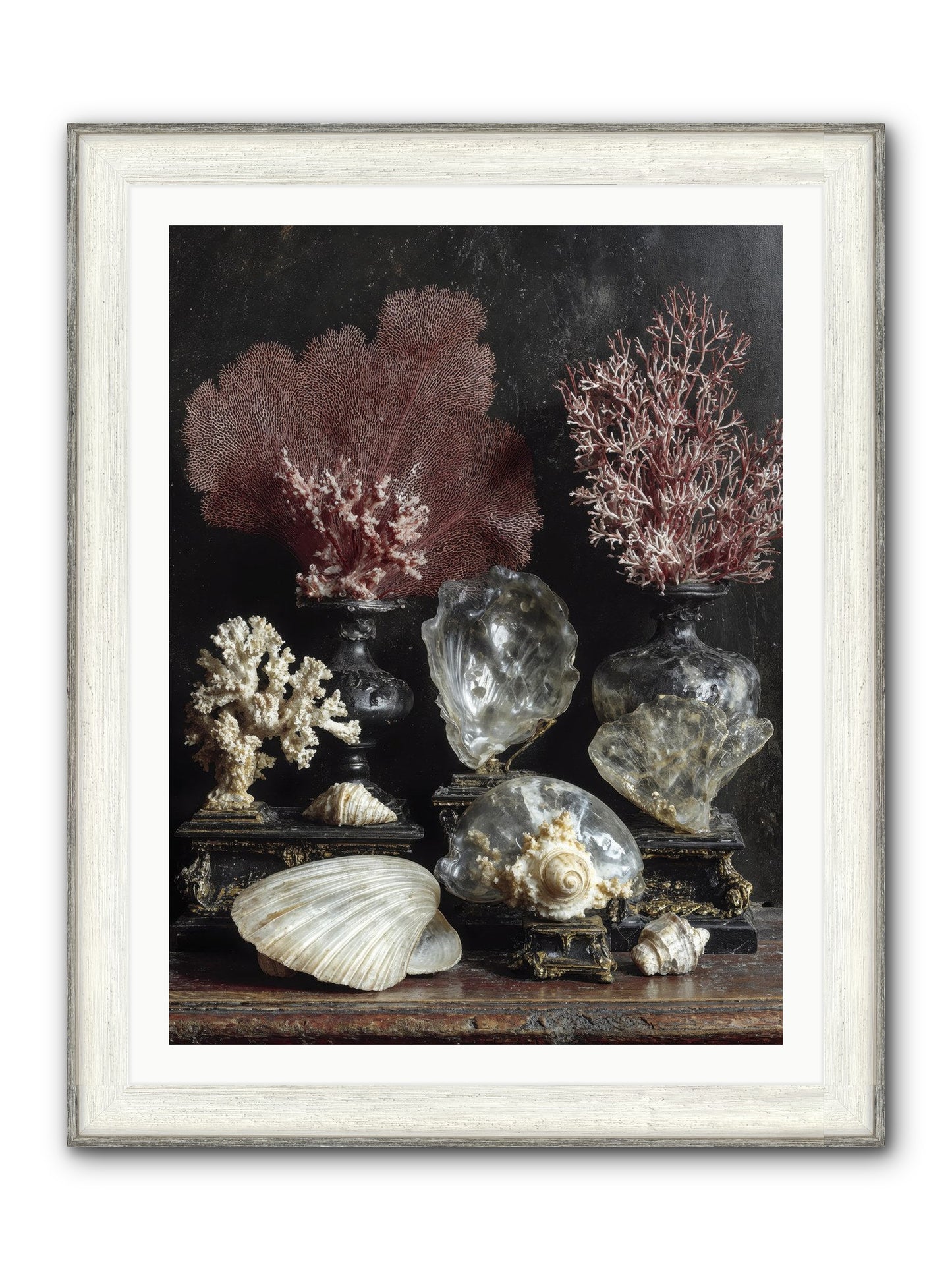 Vault Of Wonders Framed Print - Driftwood White 30x40