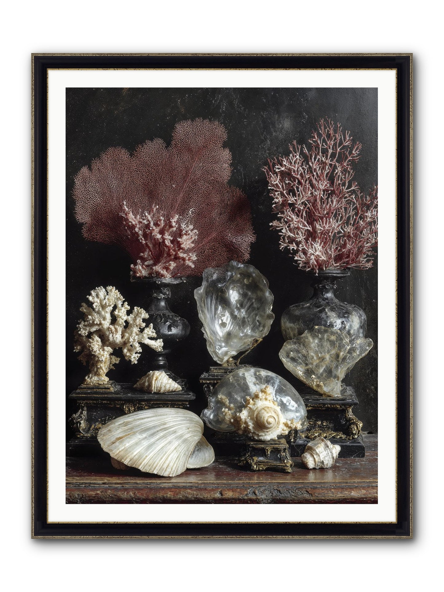 Vault Of Wonders Framed Print - Black & Gold 36x48