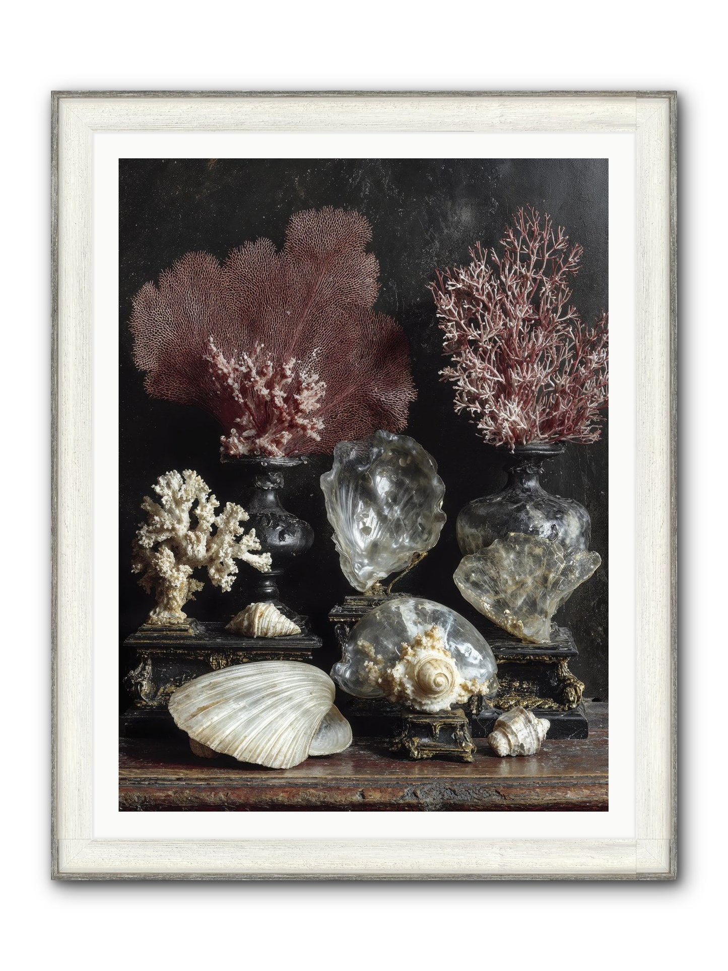 Vault Of Wonders Framed Print - Driftwood White 36x48