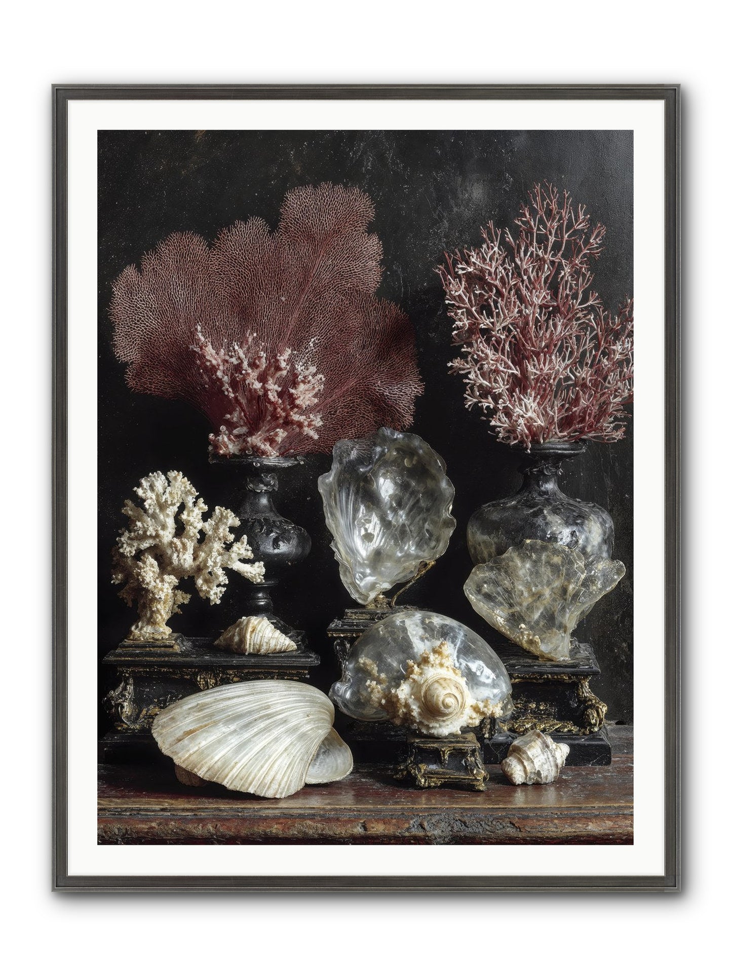 Vault Of Wonders Framed Print - Slimwoods Black/Silver 36x48