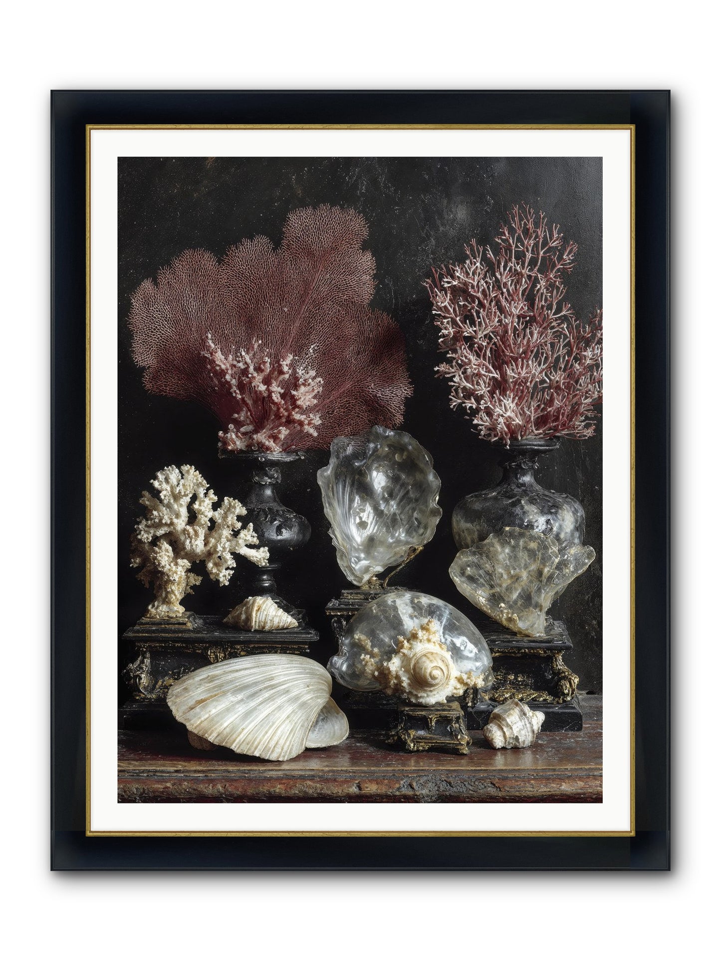 Vault Of Wonders Framed Print - Wide Black w/Gold 36x48