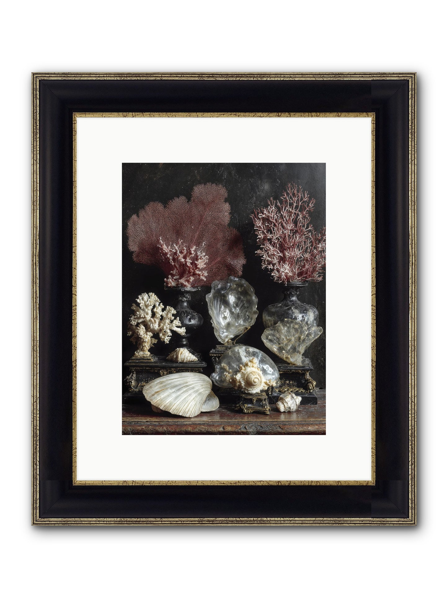 Vault Of Wonders Framed Print - Black & Gold 9x12