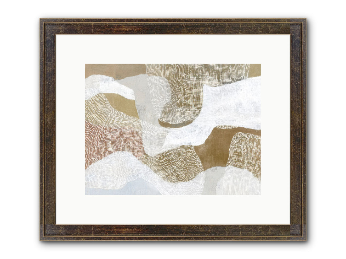 Veering Framed Print - Slimwoods Black/Gold 12x9