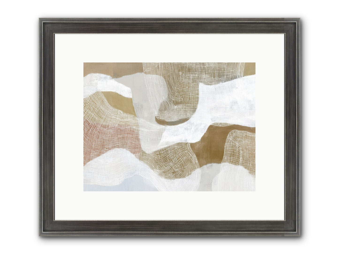 Veering Framed Print - Slimwoods Black/Silver 12x9