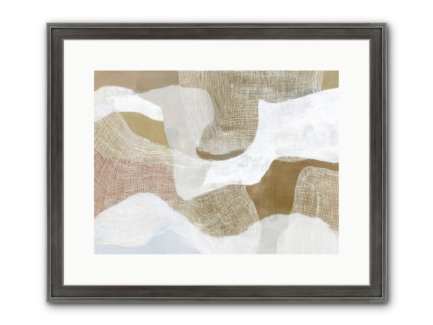 Veering Framed Print - Slimwoods Black/Silver 16x12