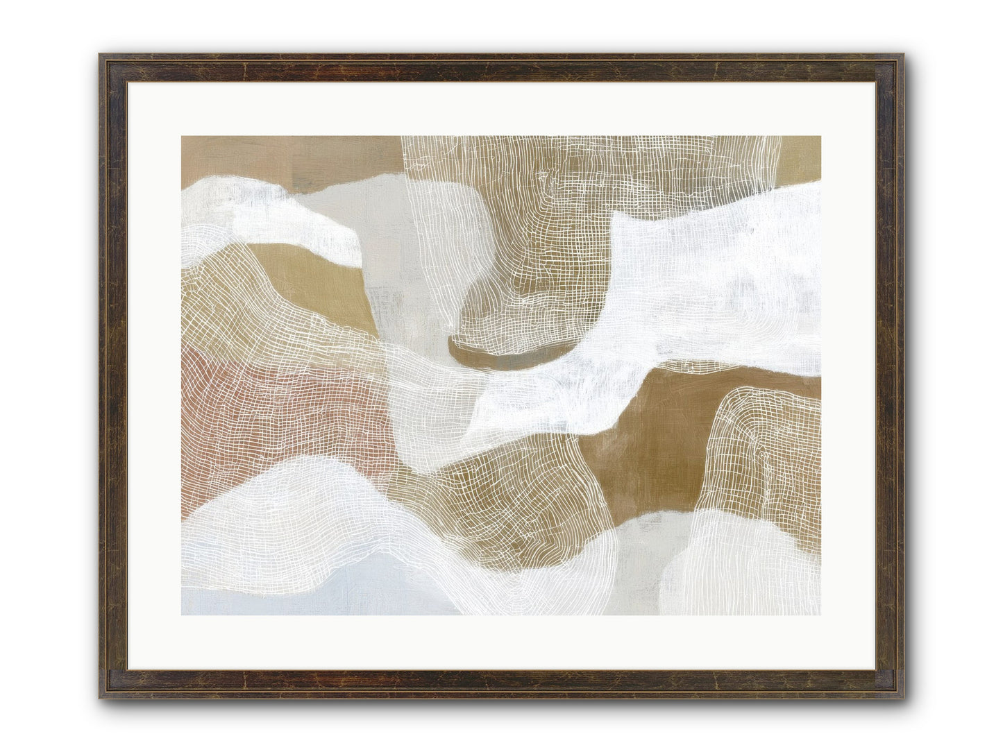 Veering Framed Print - Slimwoods Black/Gold 24x18