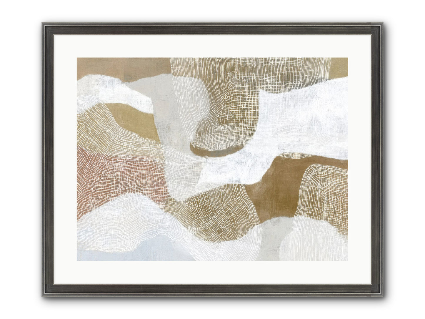 Veering Framed Print - Slimwoods Black/Silver 24x18