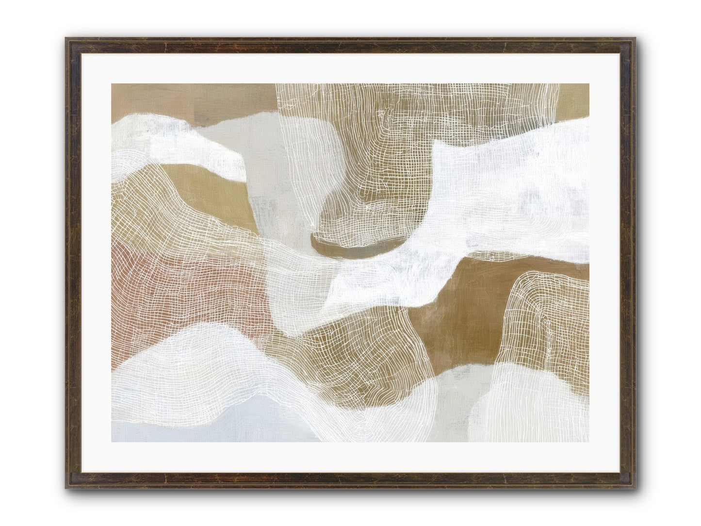 Veering Framed Print - Slimwoods Black/Gold 32x24