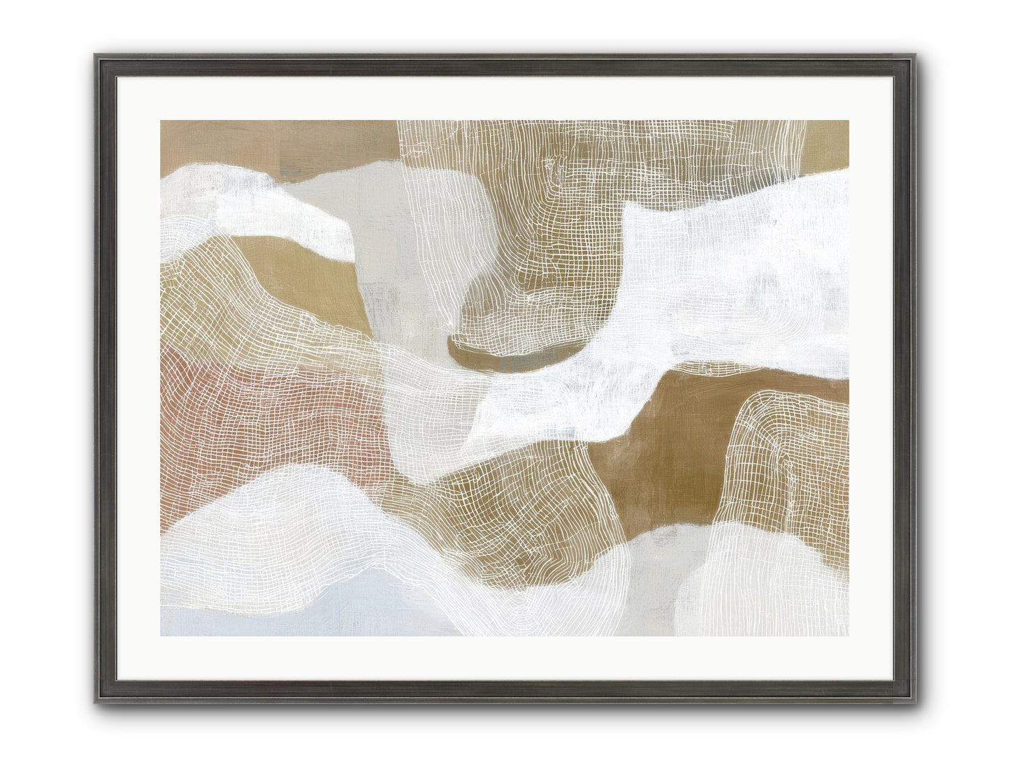 Veering Framed Print - Slimwoods Black/Silver 32x24