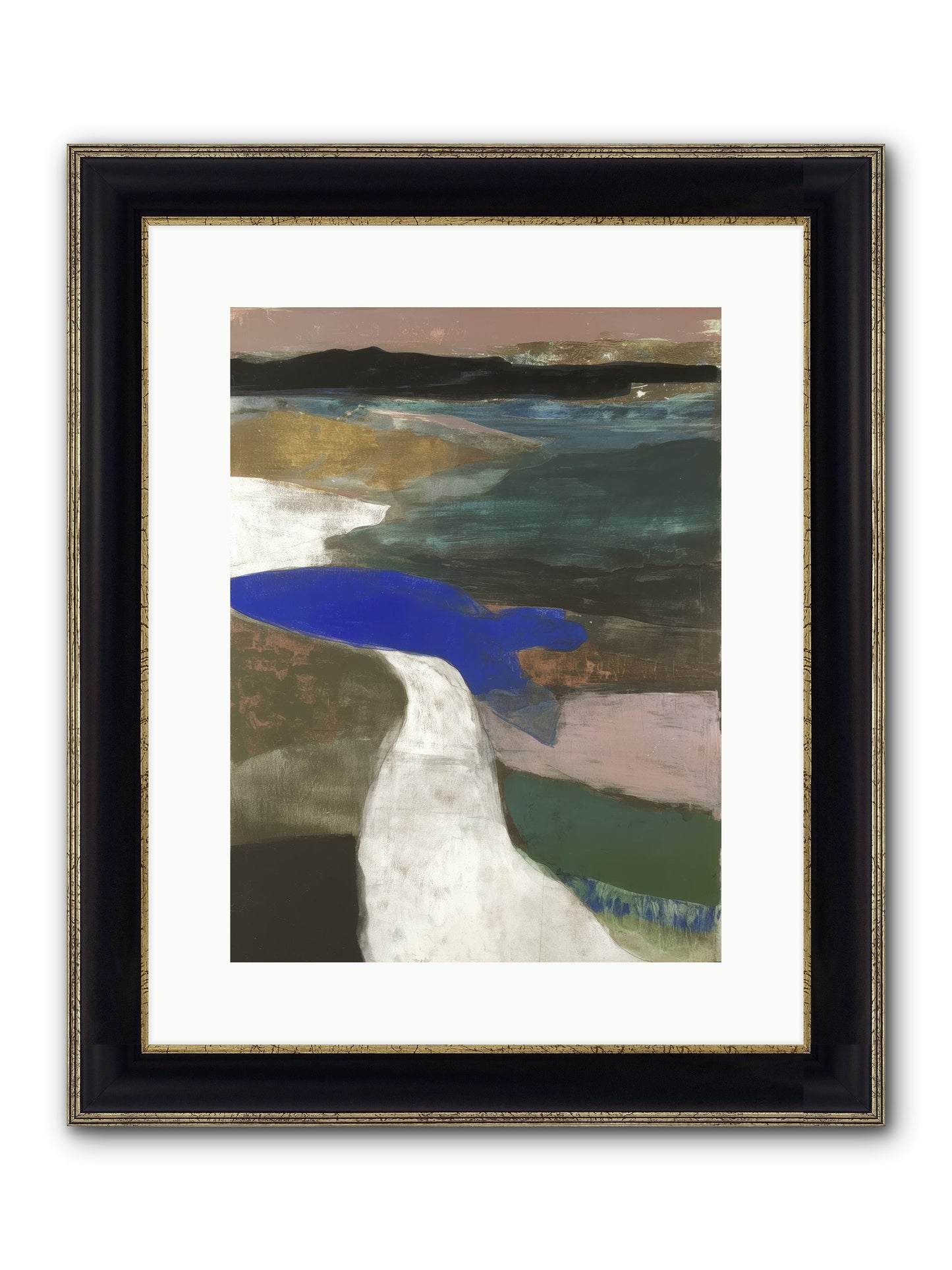 Veil Of Sighs Framed Print - Black & Gold 12x16