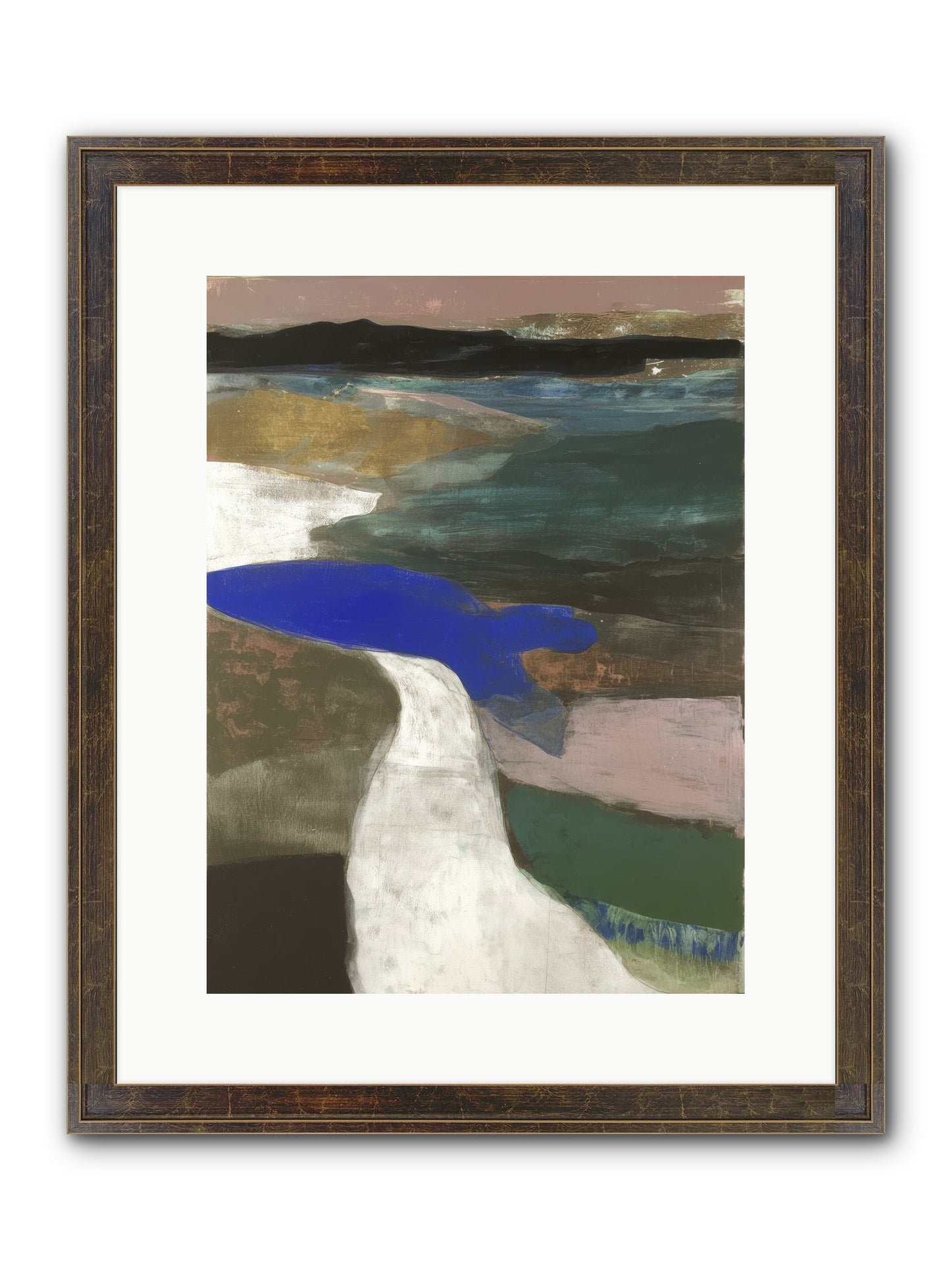Veil Of Sighs Framed Print - Slimwoods Black/Gold 12x16