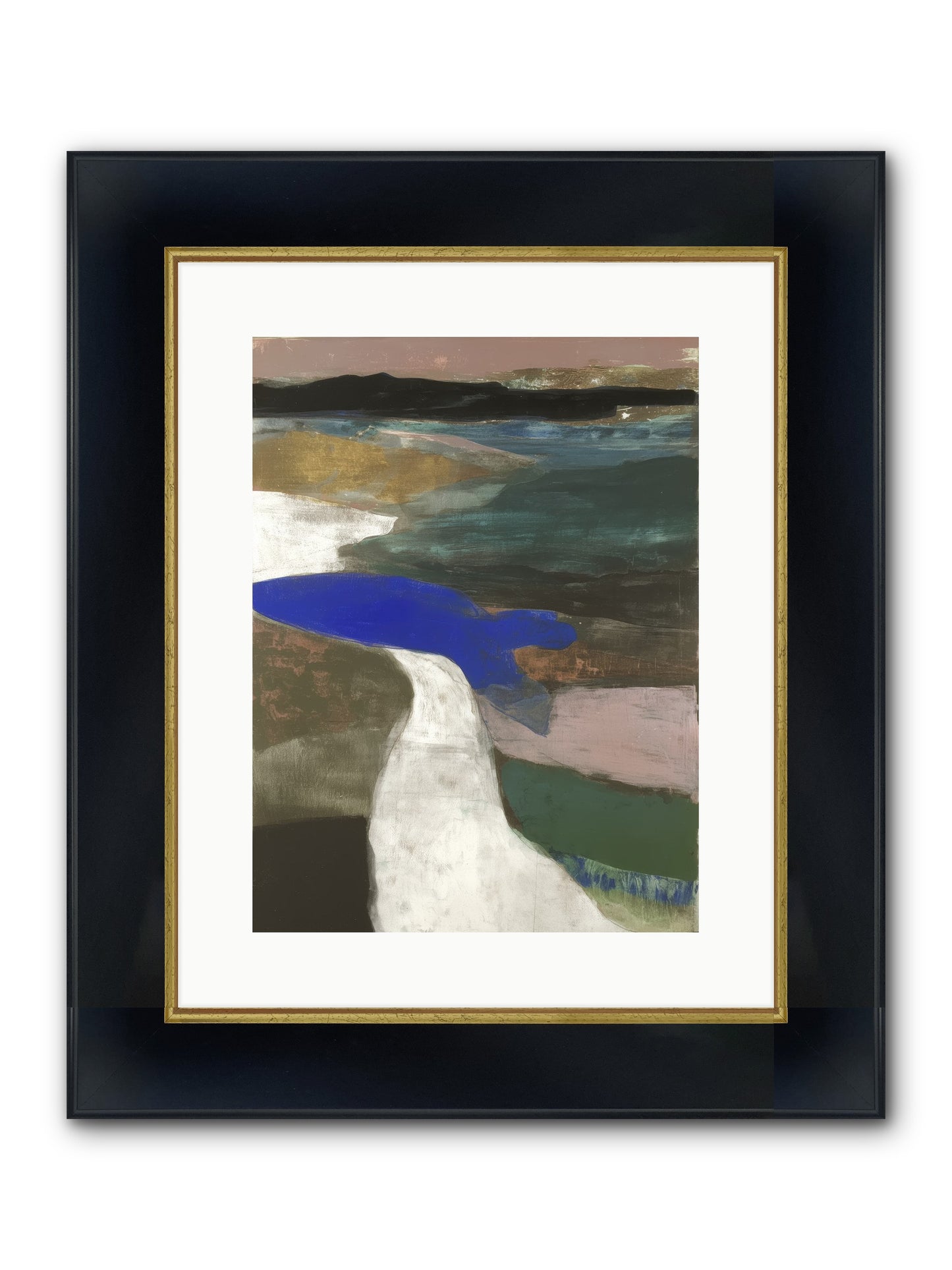 Veil Of Sighs Framed Print - Wide Black w/Gold 12x16