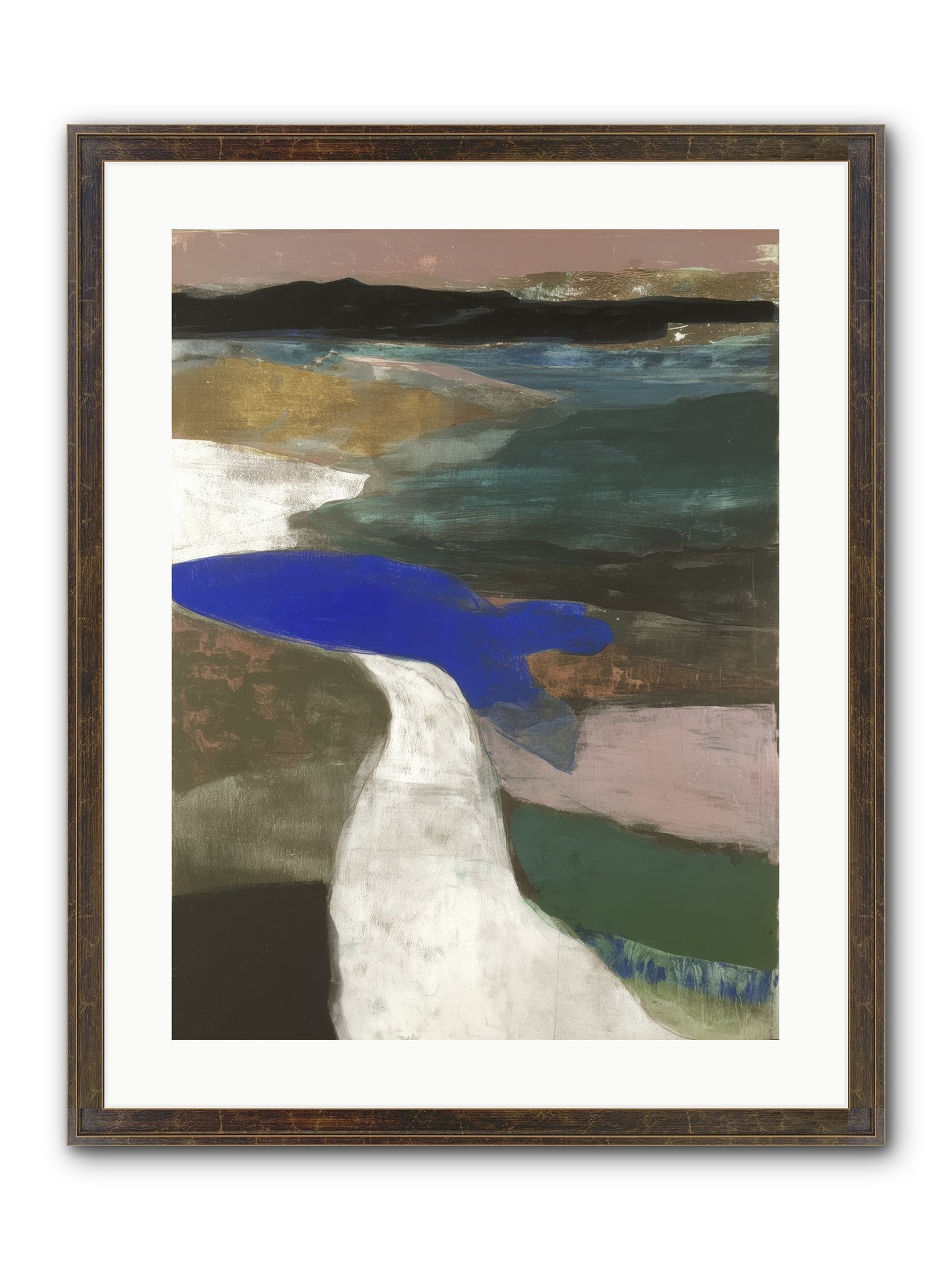 Veil Of Sighs Framed Print - Slimwoods Black/Gold 18x24
