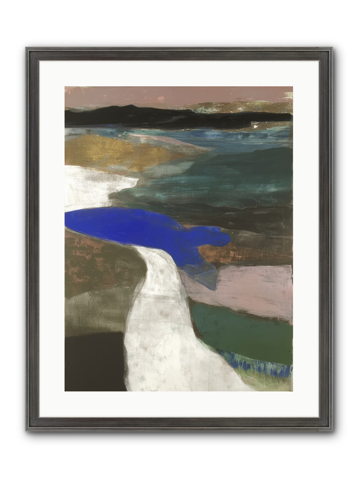 Veil Of Sighs Framed Print - Slimwoods Black/Silver 18x24