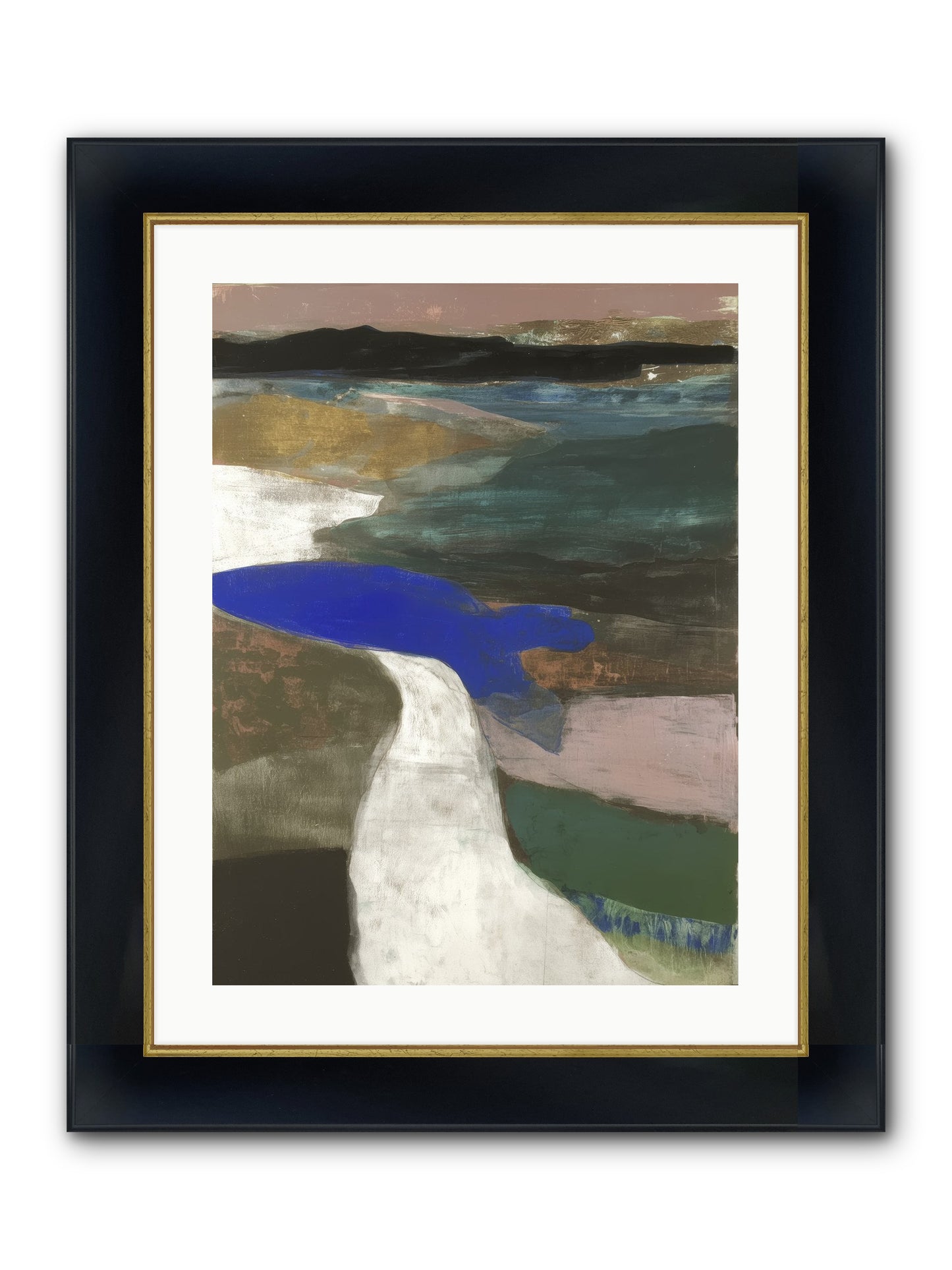 Veil Of Sighs Framed Print - Wide Black w/Gold 18x24