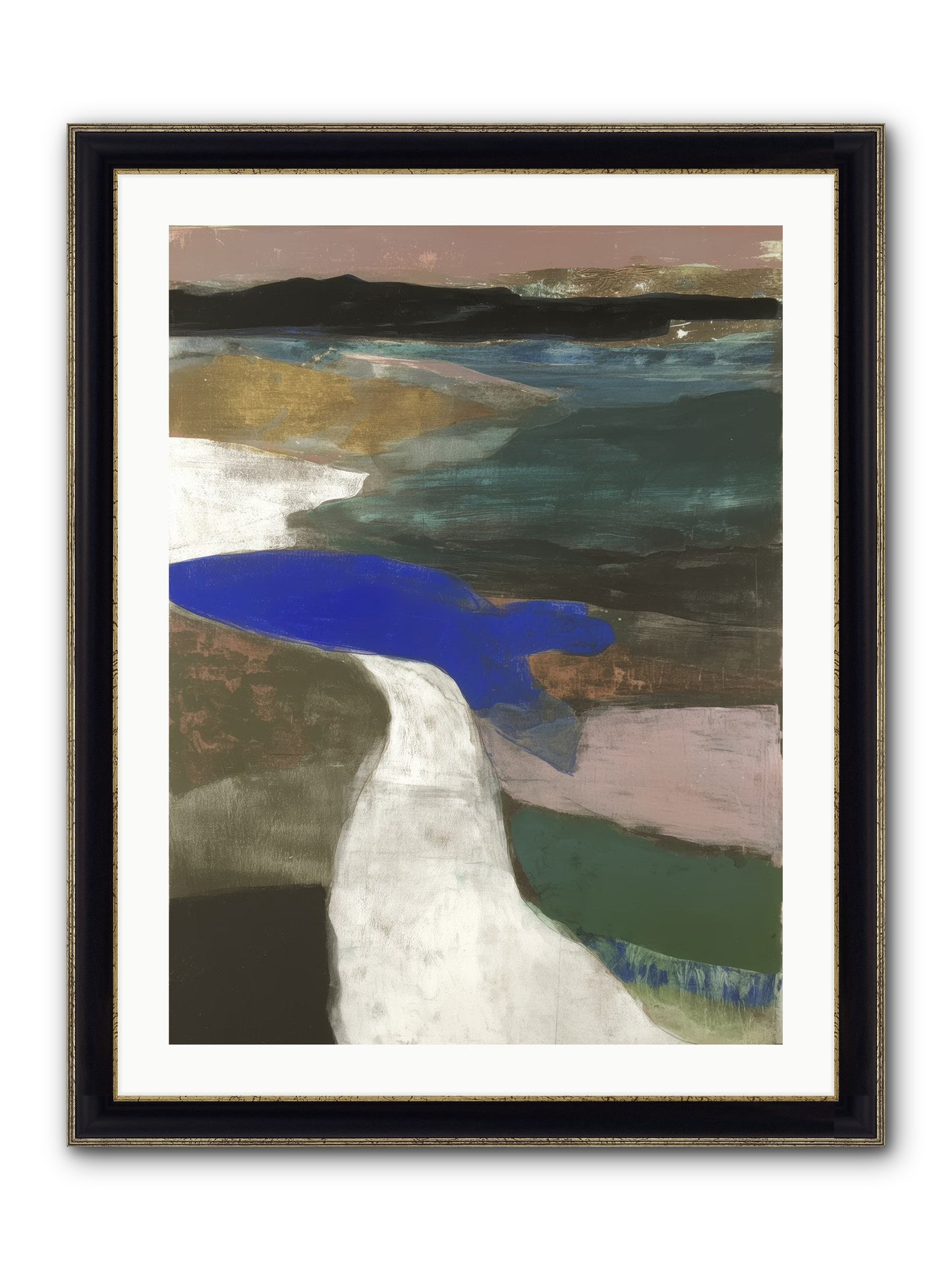 Veil Of Sighs Framed Print - Black & Gold 24x32