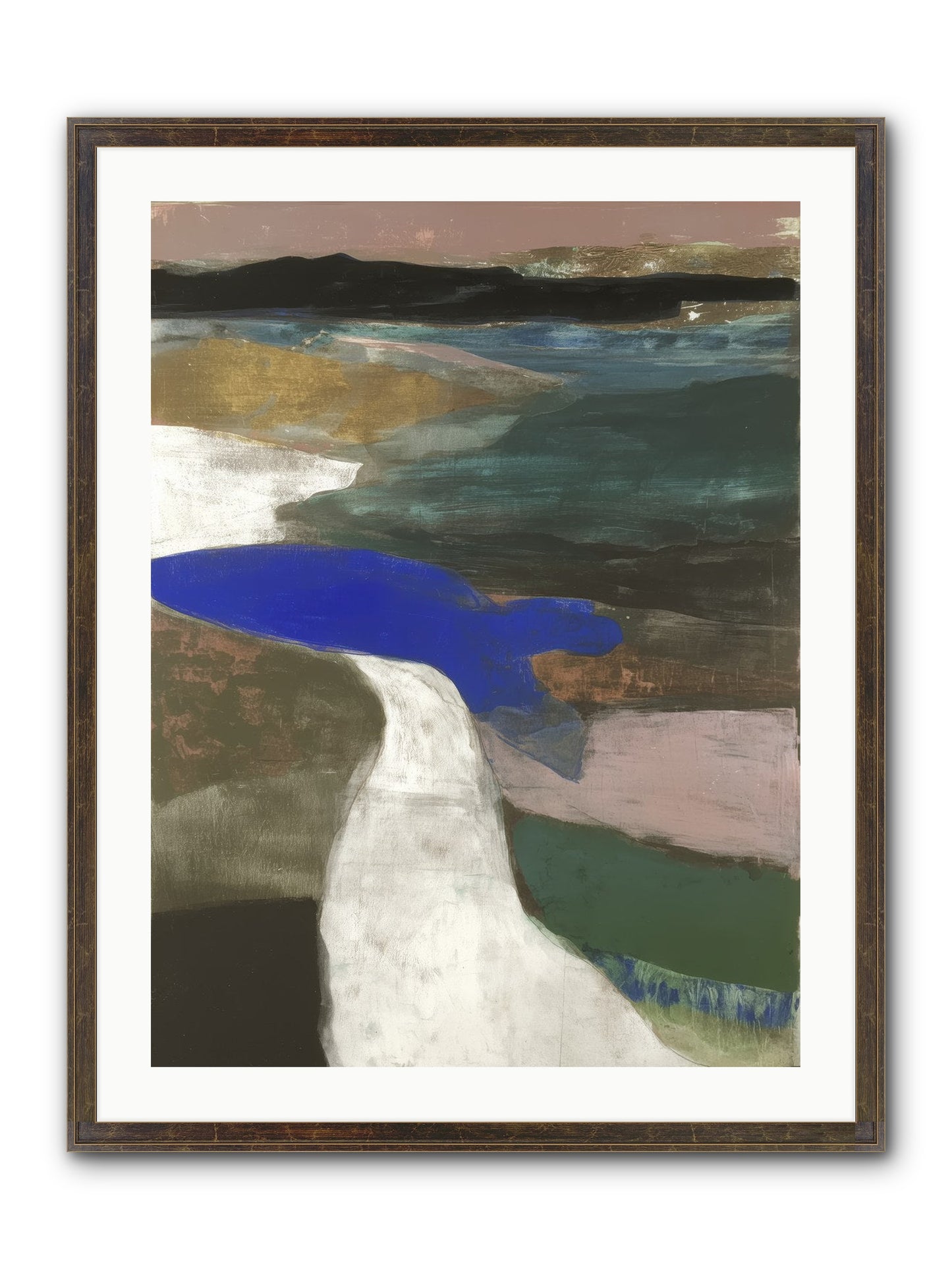 Veil Of Sighs Framed Print - Slimwoods Black/Gold 24x32