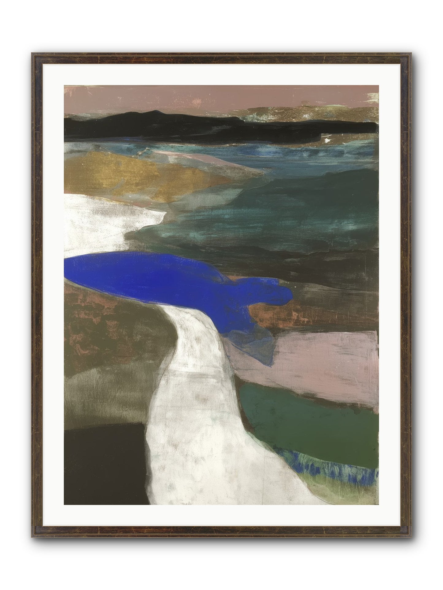 Veil Of Sighs Framed Print - Slimwoods Black/Gold 30x40