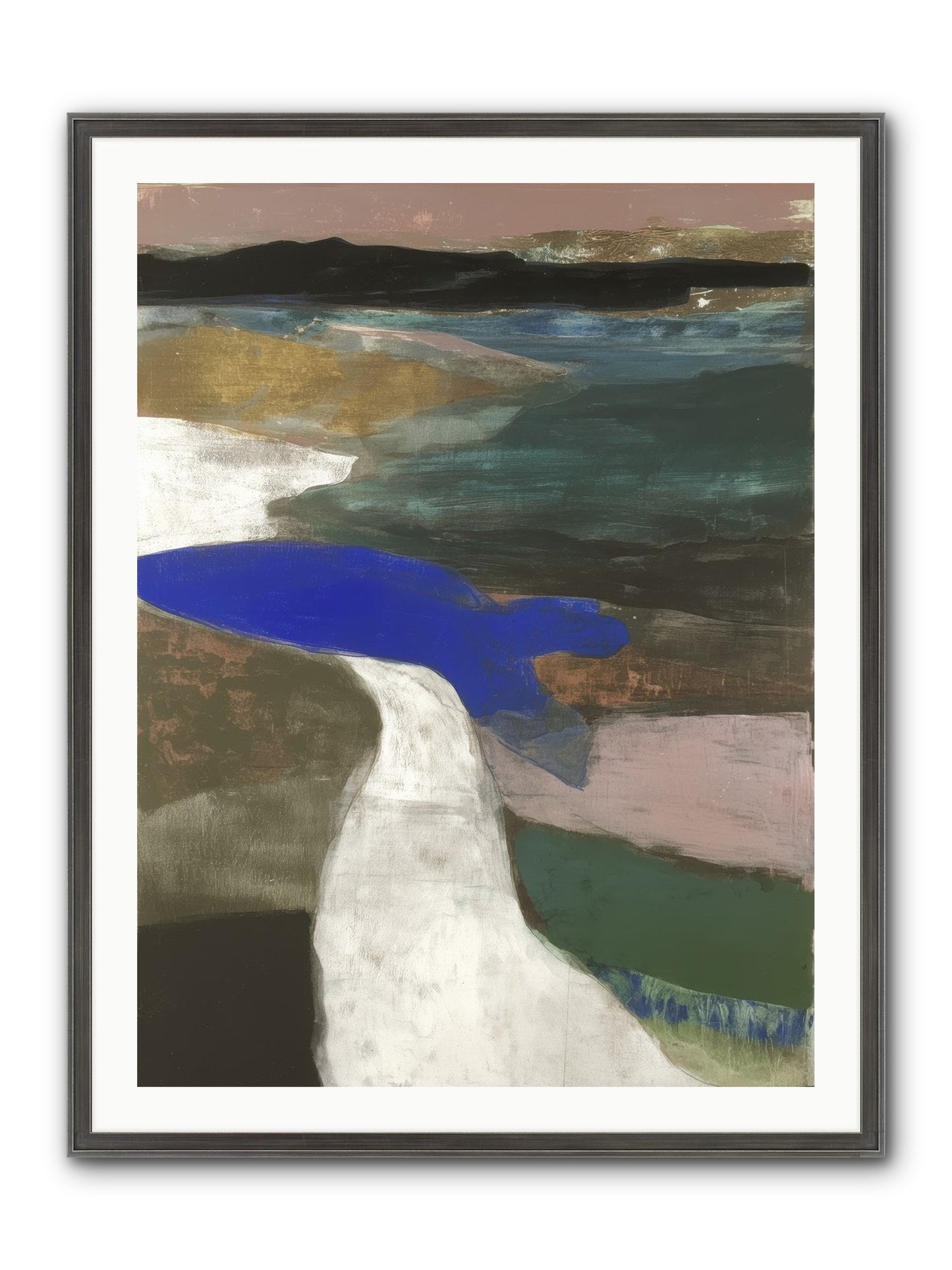 Veil Of Sighs Framed Print - Slimwoods Black/Silver 30x40