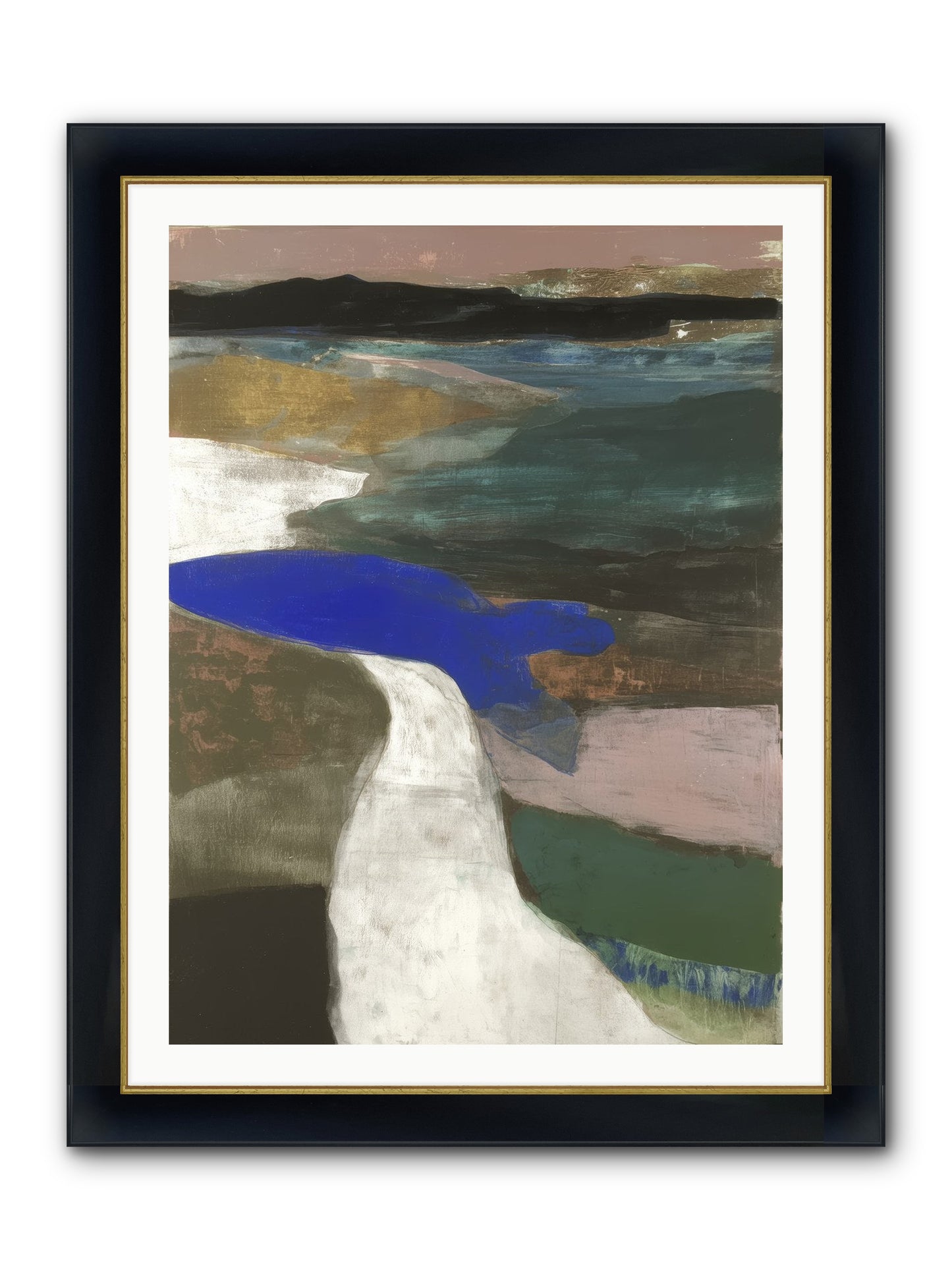 Veil Of Sighs Framed Print - Wide Black w/Gold 30x40