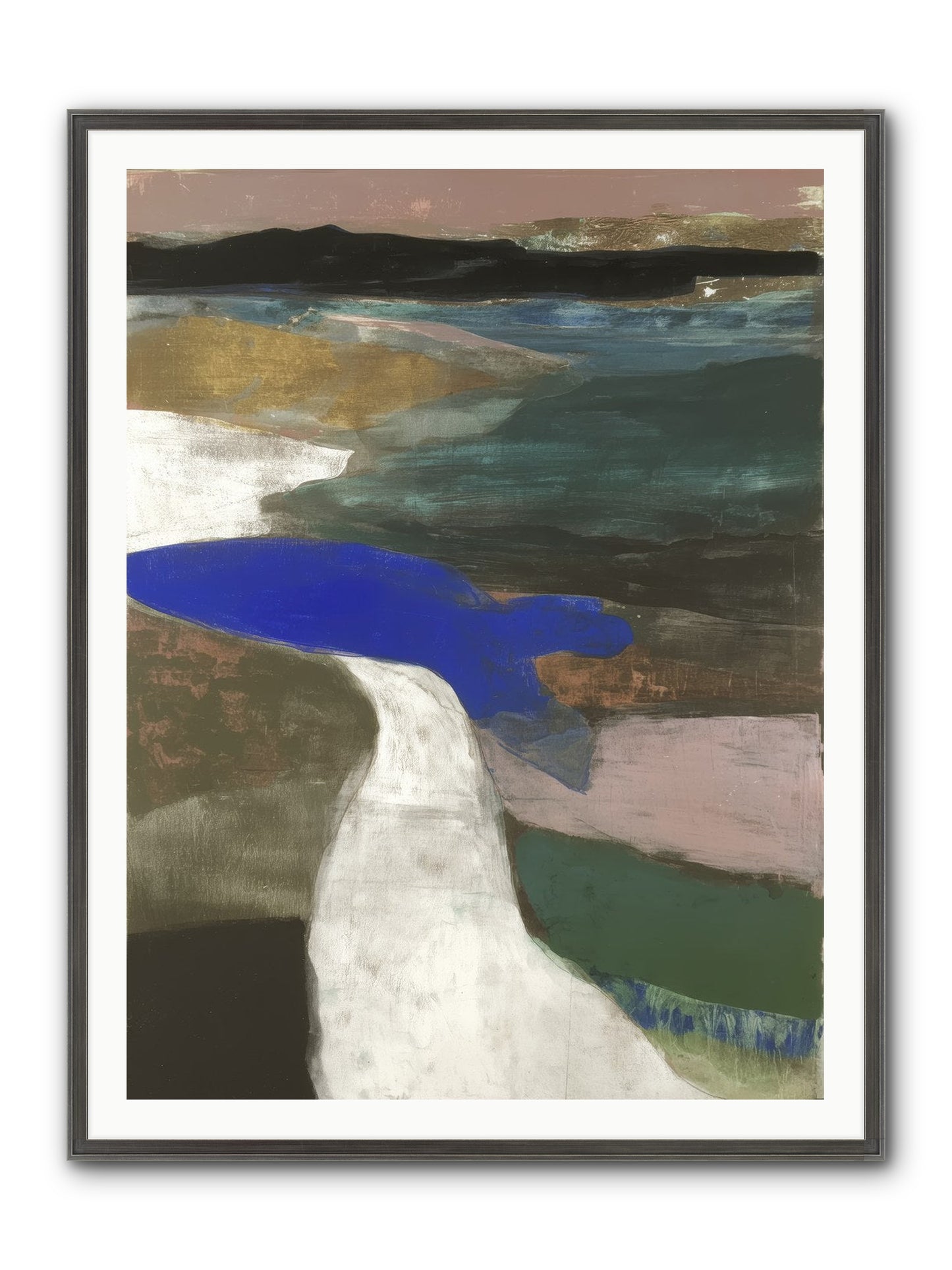 Veil Of Sighs Framed Print - Slimwoods Black/Silver 36x48