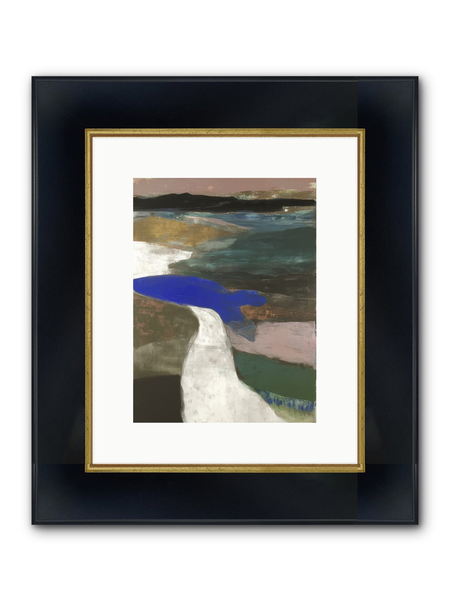 Veil Of Sighs Framed Print - Wide Black w/Gold 9x12