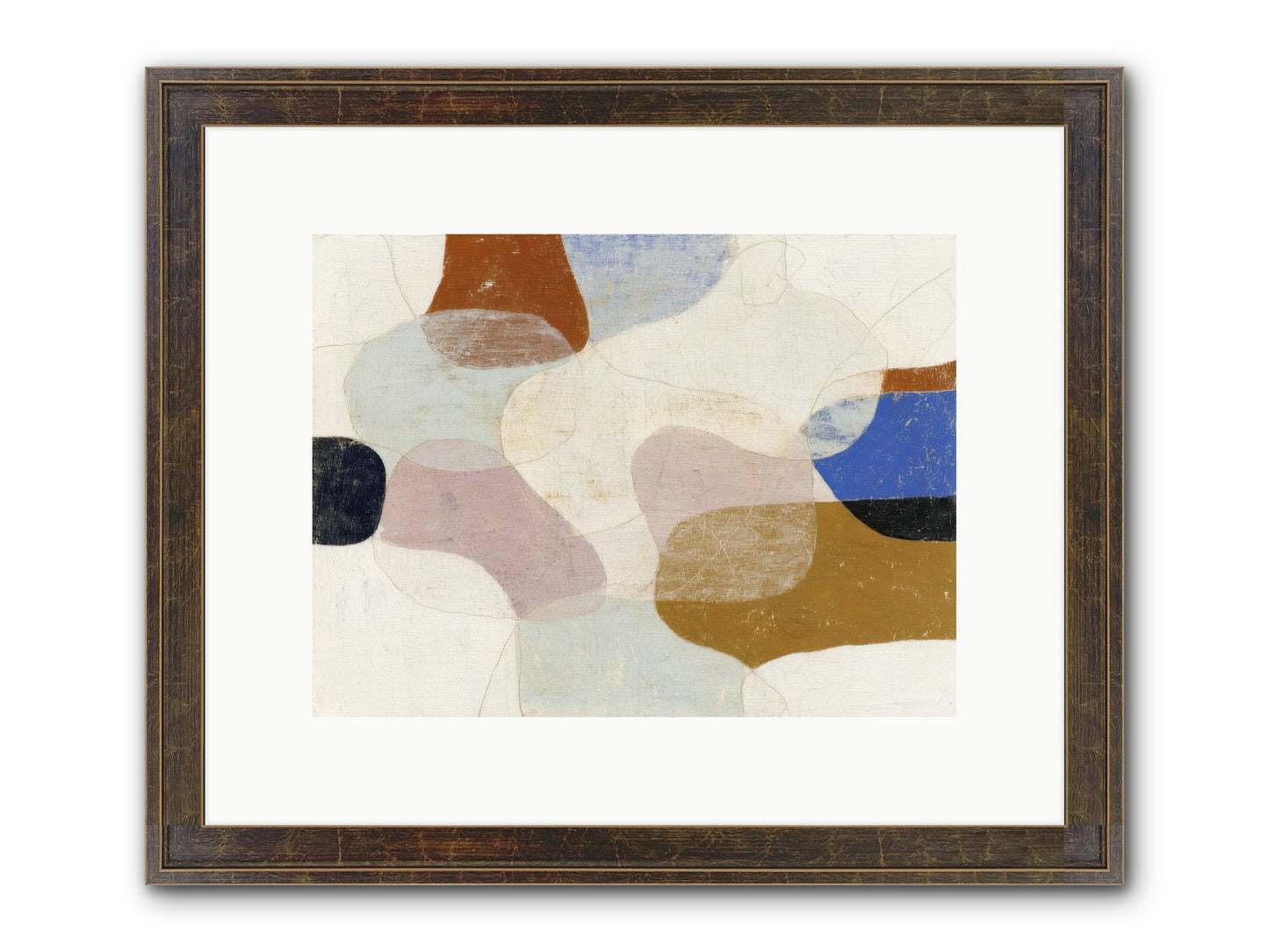 Vellum Framed Print - Slimwoods Black/Gold 12x9