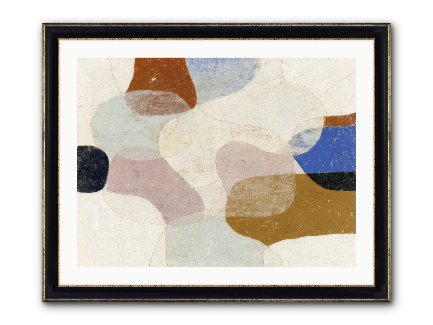 Vellum Framed Print - Black & Gold 32x24