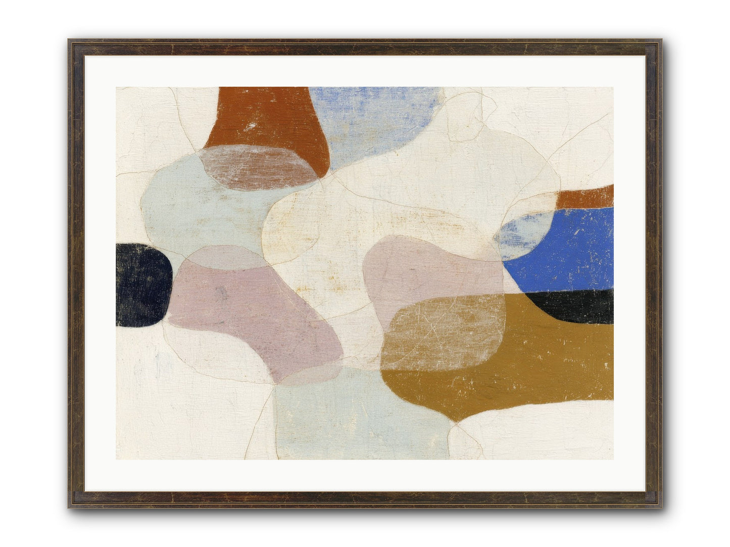 Vellum Framed Print - Slimwoods Black/Gold 32x24