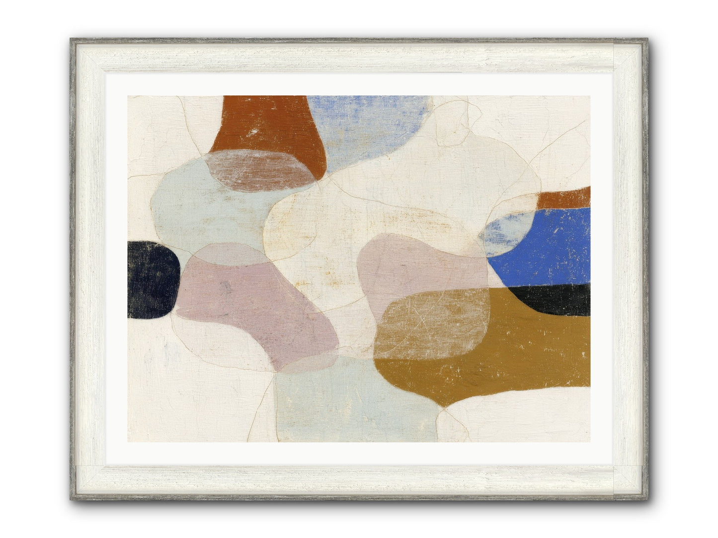 Vellum Framed Print - Driftwood White 40x30