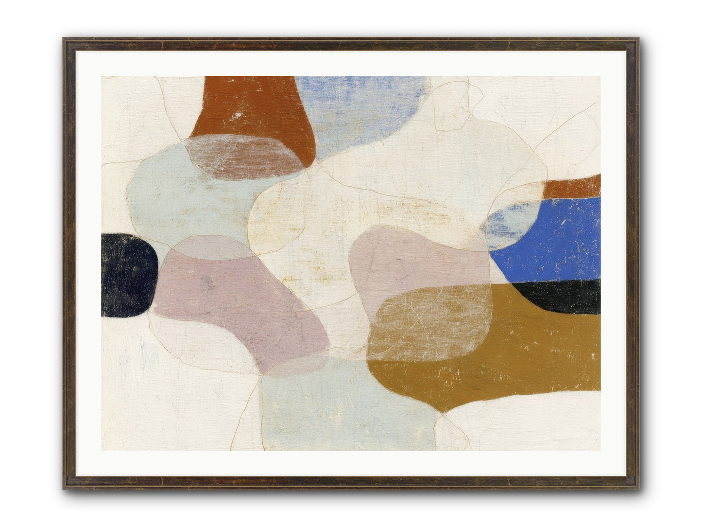 Vellum Framed Print - Slimwoods Black/Gold 40x30