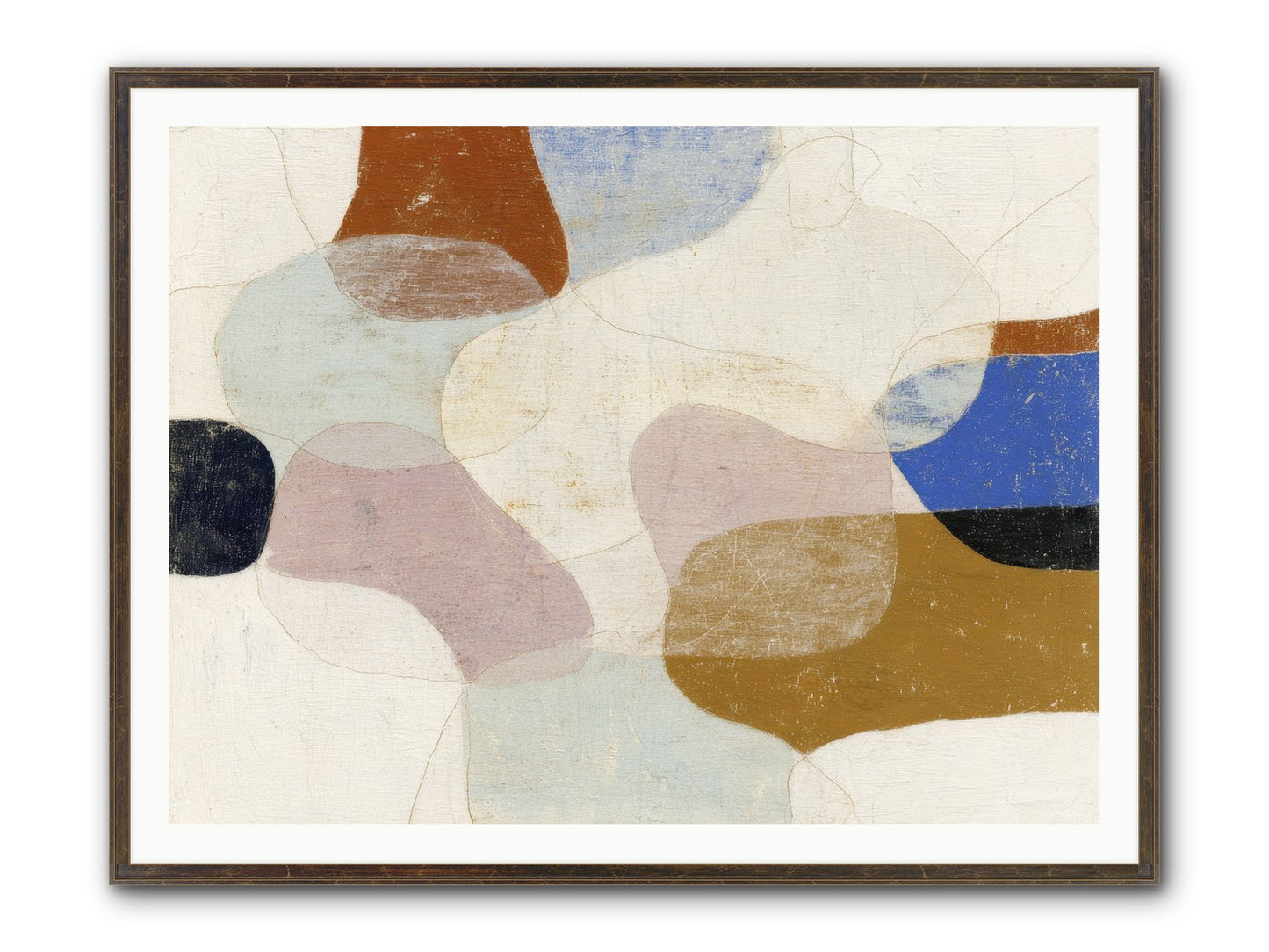 Vellum Framed Print - Slimwoods Black/Gold 48x36