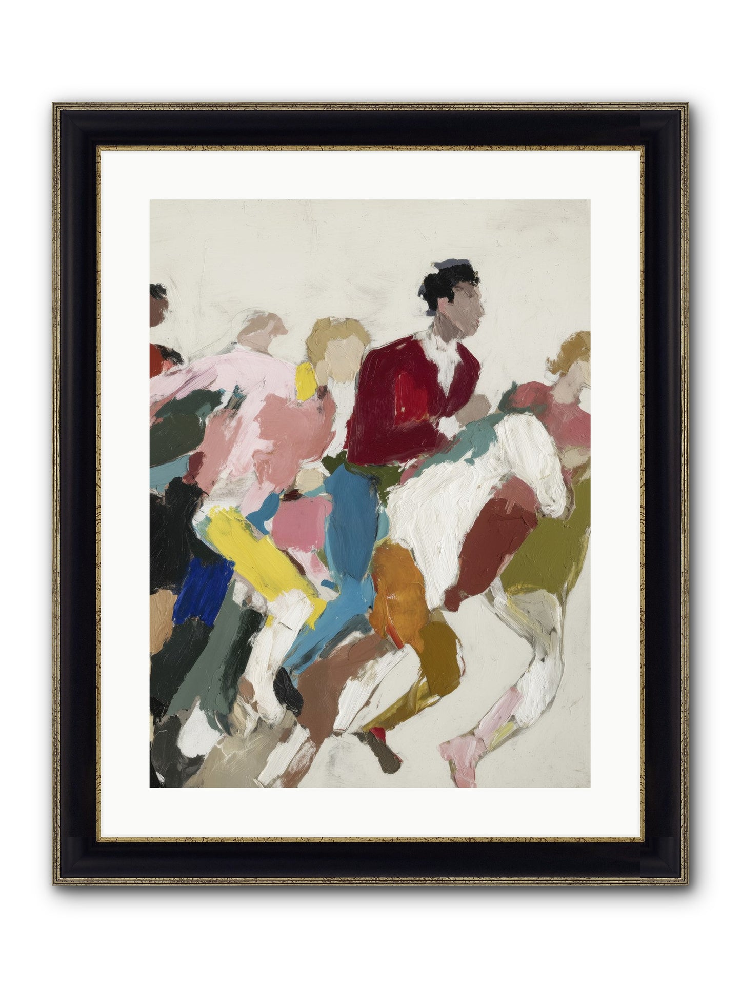 Velocity Framed Print - Black & Gold 18x24