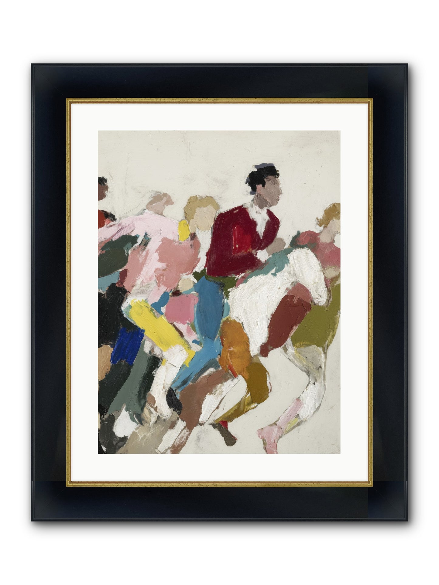 Velocity Framed Print - Wide Black w/Gold 18x24