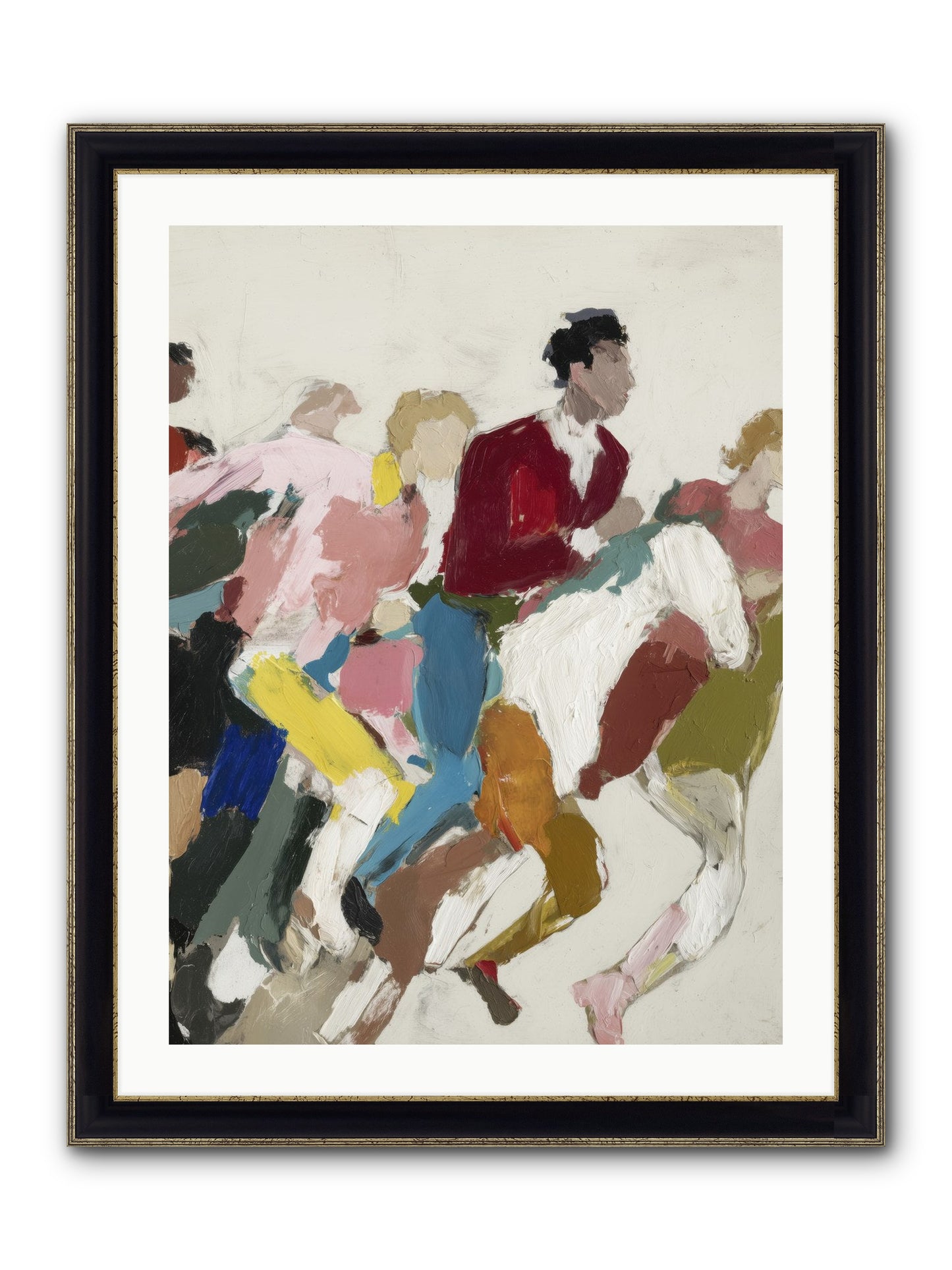 Velocity Framed Print - Black & Gold 24x32