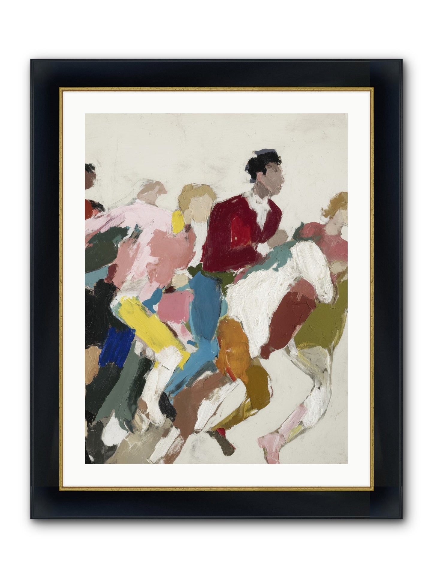 Velocity Framed Print - Wide Black w/Gold 24x32